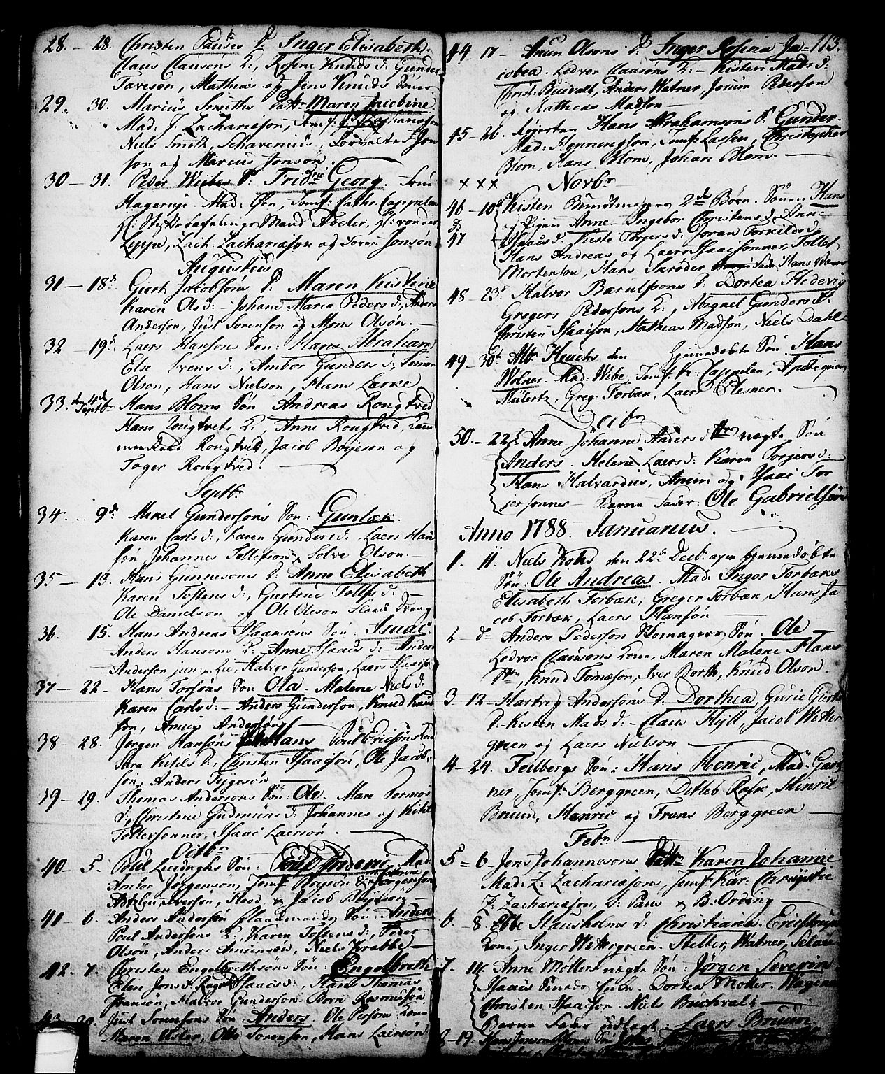 Skien kirkebøker, AV/SAKO-A-302/G/Ga/L0001: Parish register (copy) no. 1, 1756-1791, p. 113