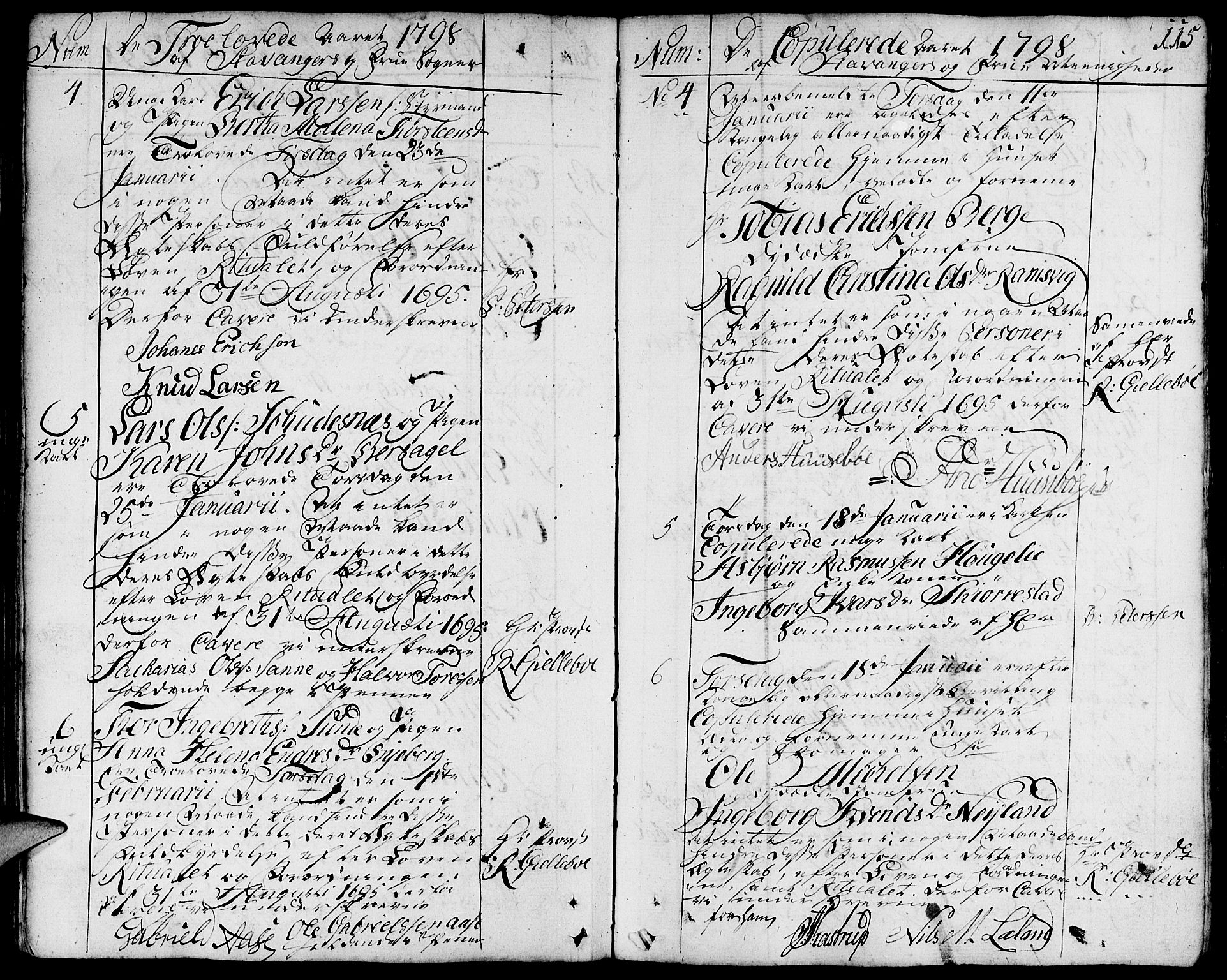 Domkirken sokneprestkontor, AV/SAST-A-101812/001/30/30BA/L0006: Parish register (official) no. A 6, 1783-1815, p. 115