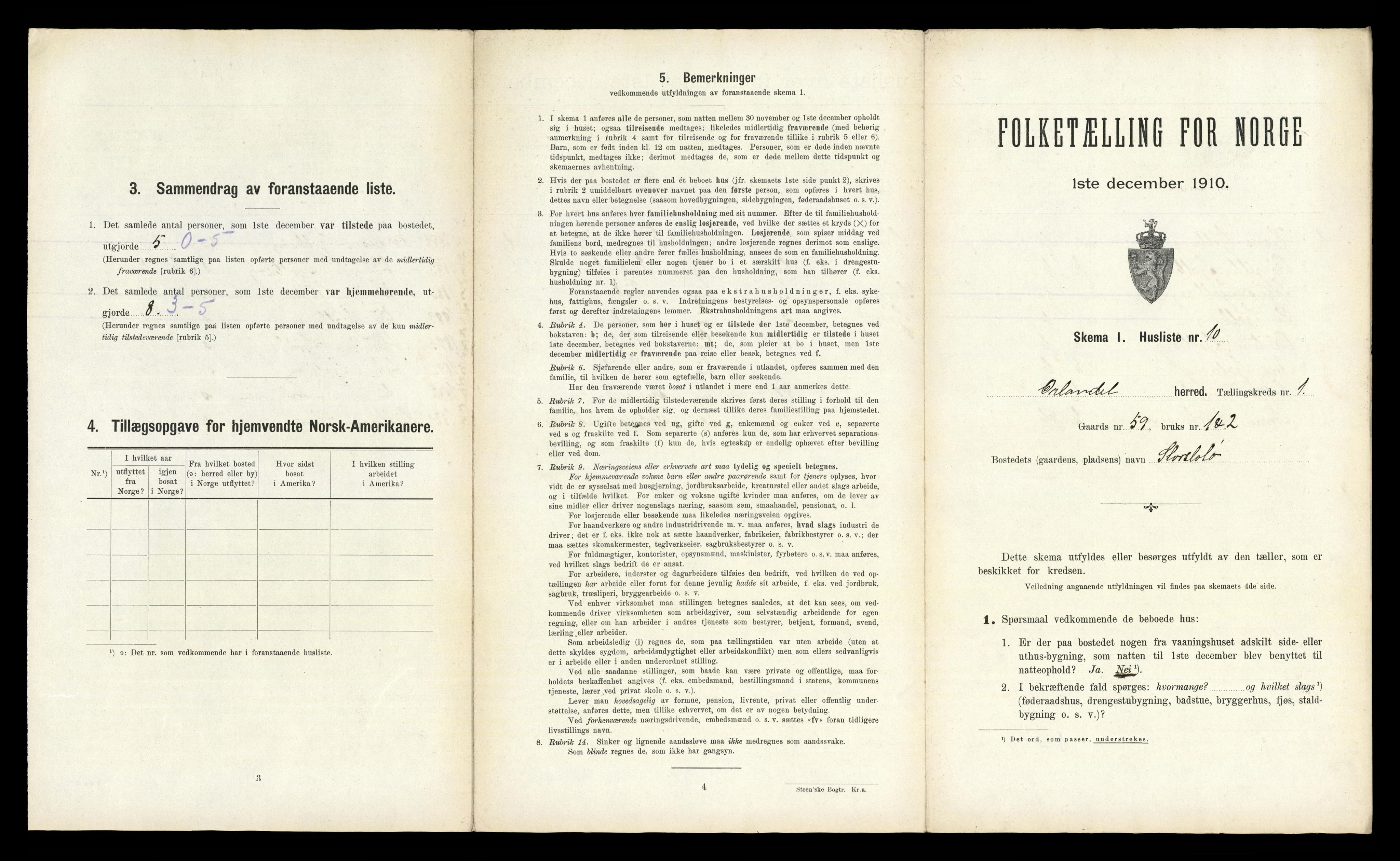 RA, 1910 census for Ørland, 1910, p. 59