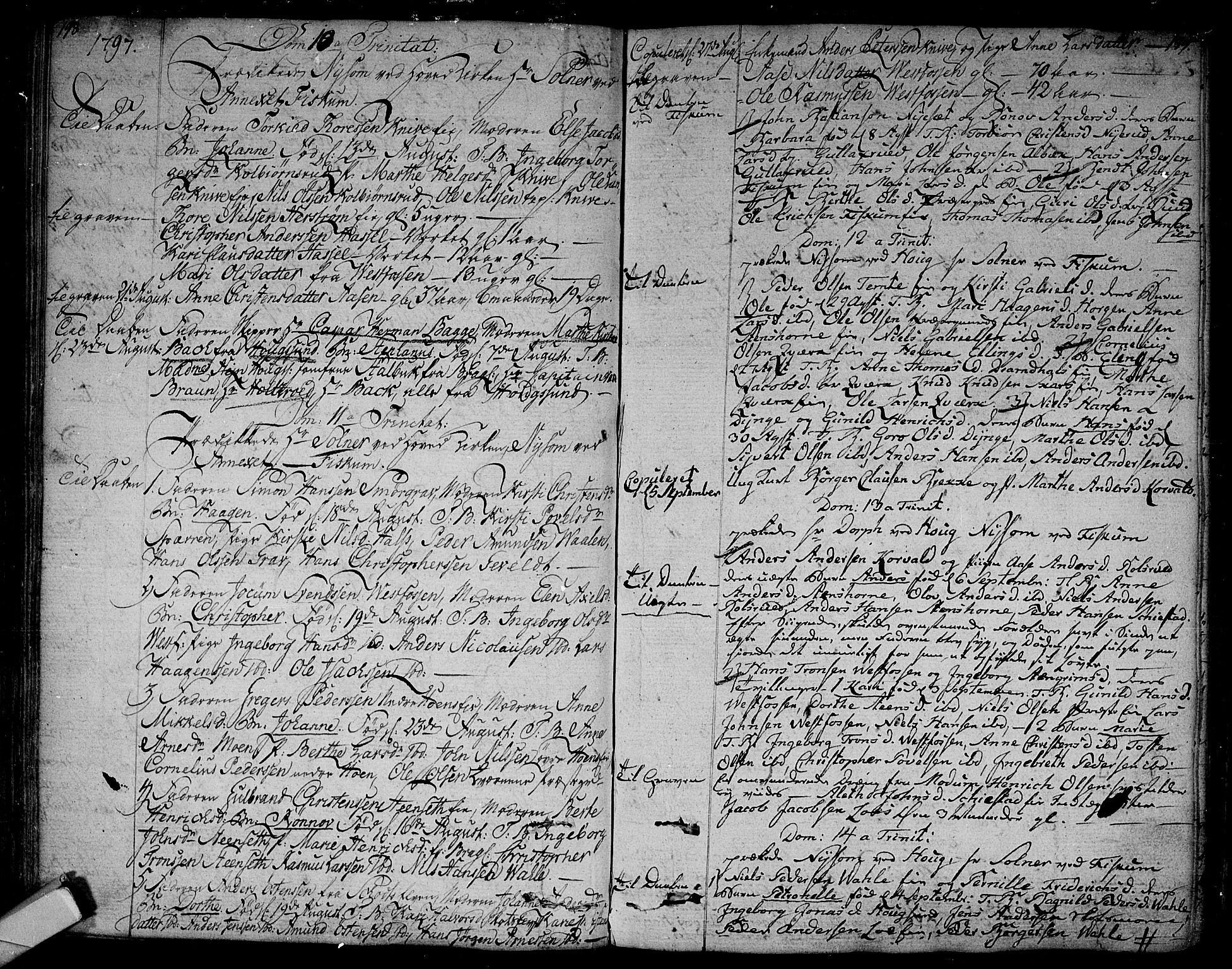 Eiker kirkebøker, SAKO/A-4/F/Fa/L0009: Parish register (official) no. I 9, 1789-1806, p. 198-199