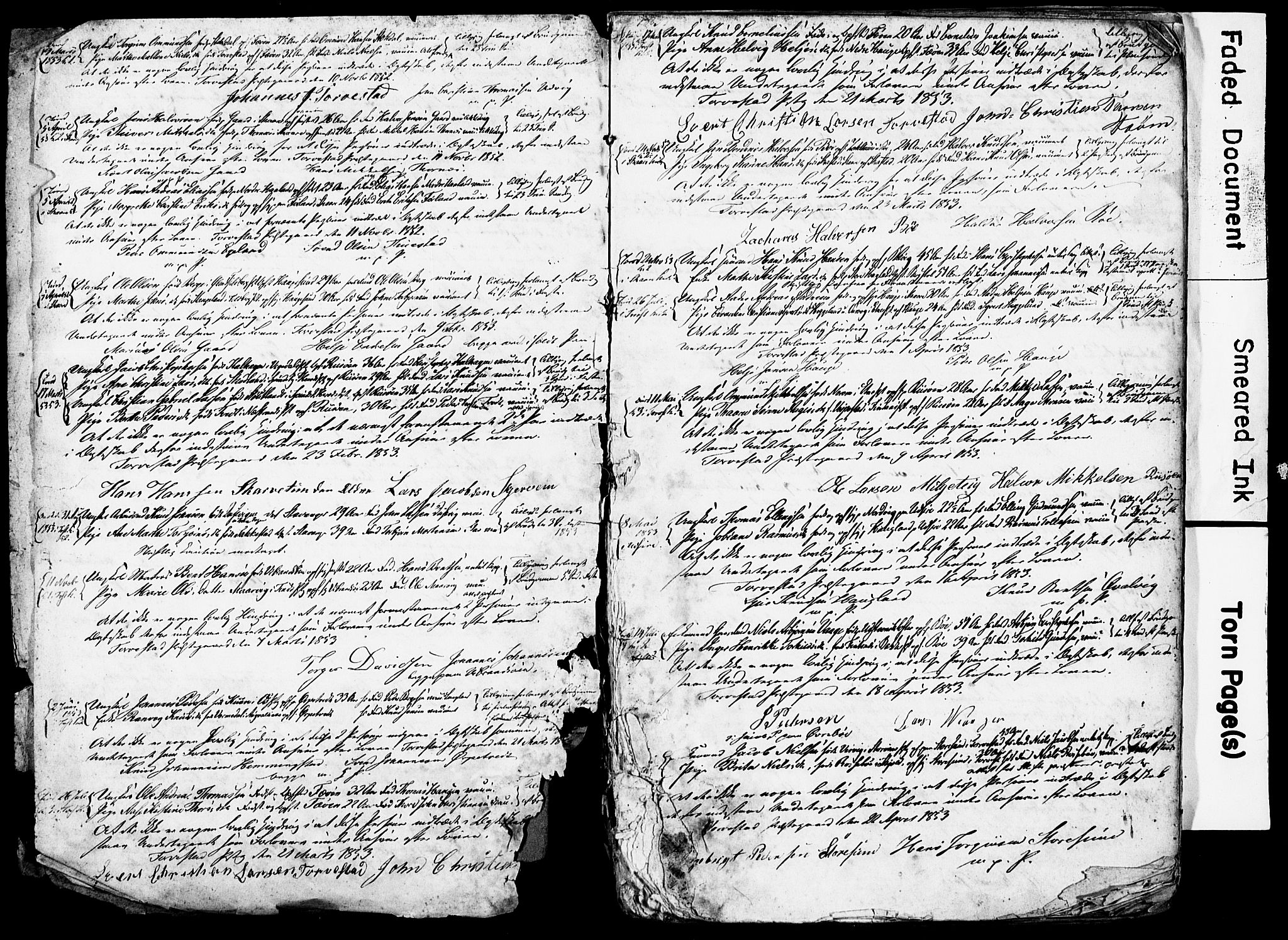 Torvastad sokneprestkontor, AV/SAST-A -101857/I/Ie/L0001: Banns register no. X 1A, 1852-1875