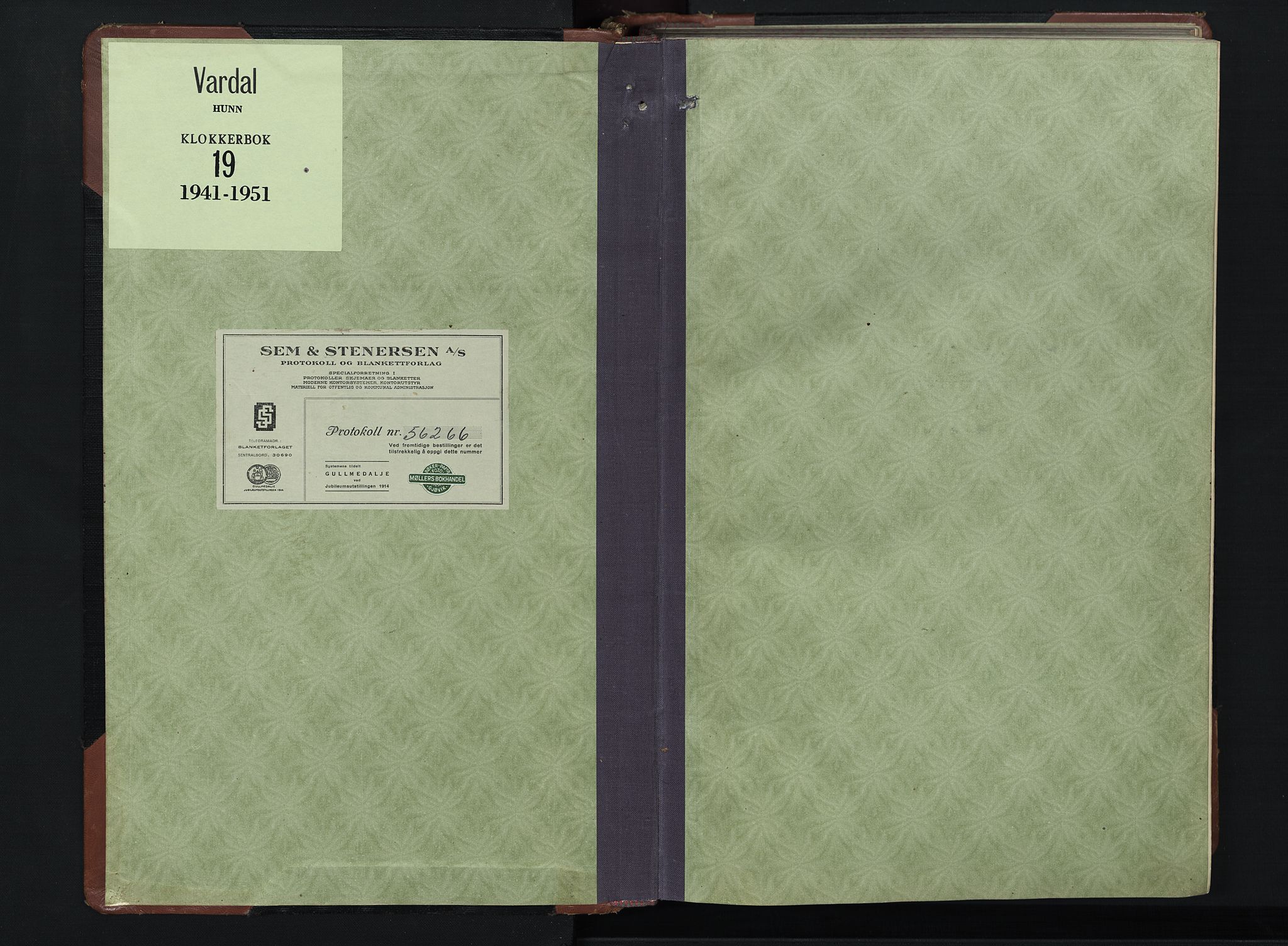 Vardal prestekontor, SAH/PREST-100/H/Ha/Hab/L0019: Parish register (copy) no. 19, 1941-1951