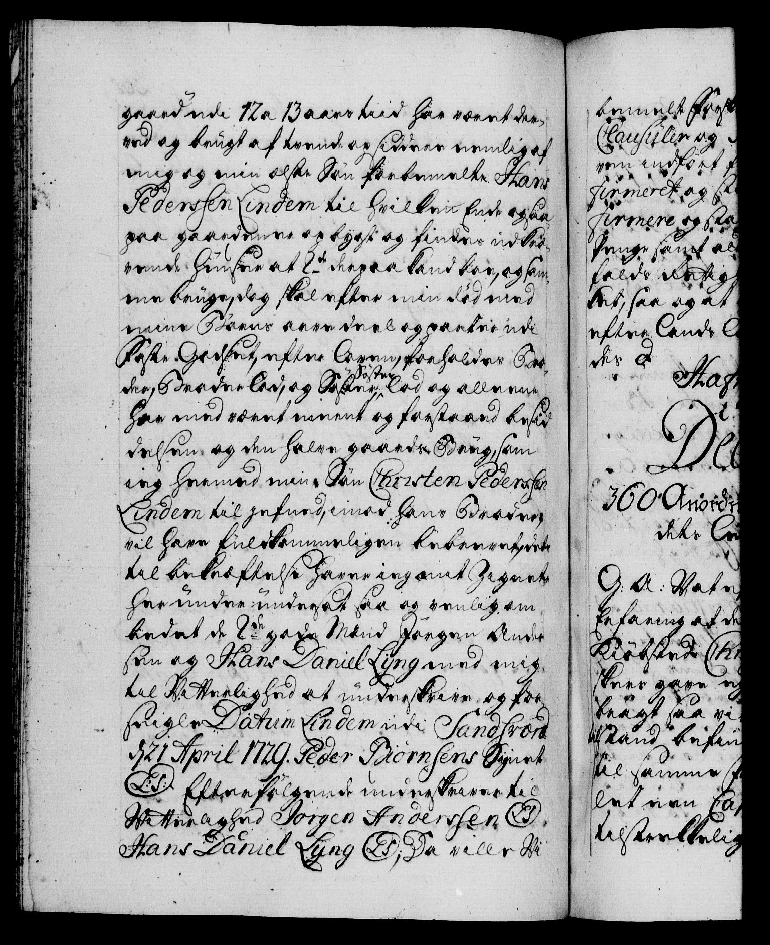 Danske Kanselli 1572-1799, AV/RA-EA-3023/F/Fc/Fca/Fcaa/L0026: Norske registre, 1729-1730, p. 268b