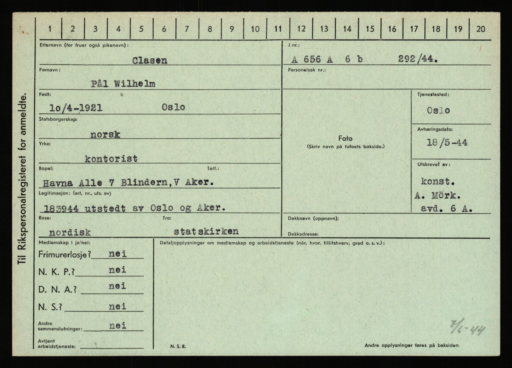 Statspolitiet - Hovedkontoret / Osloavdelingen, AV/RA-S-1329/C/Ca/L0003: Brechan - Eichinger	, 1943-1945, p. 2163