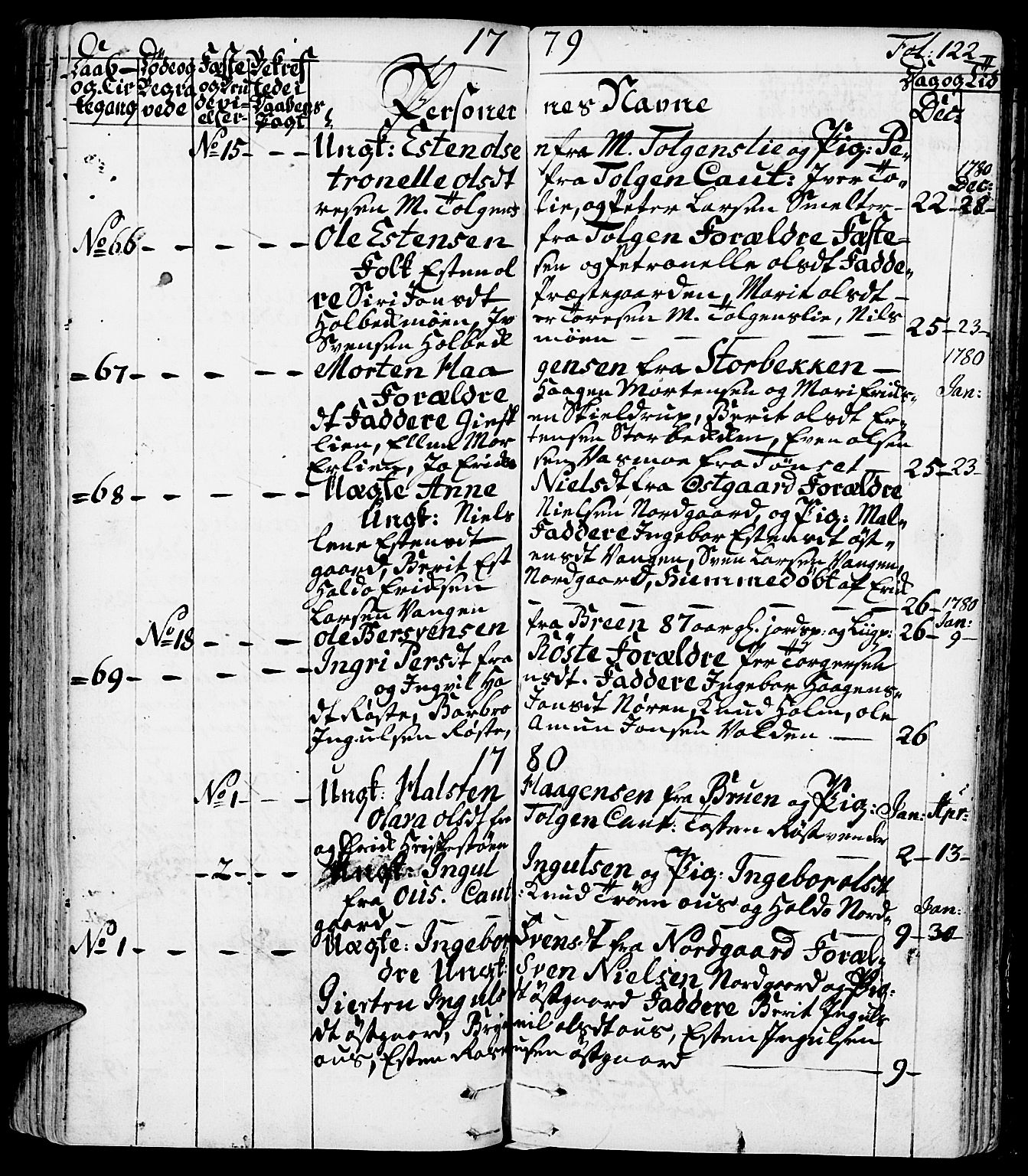 Tolga prestekontor, SAH/PREST-062/K/L0002: Parish register (official) no. 2, 1768-1786, p. 122