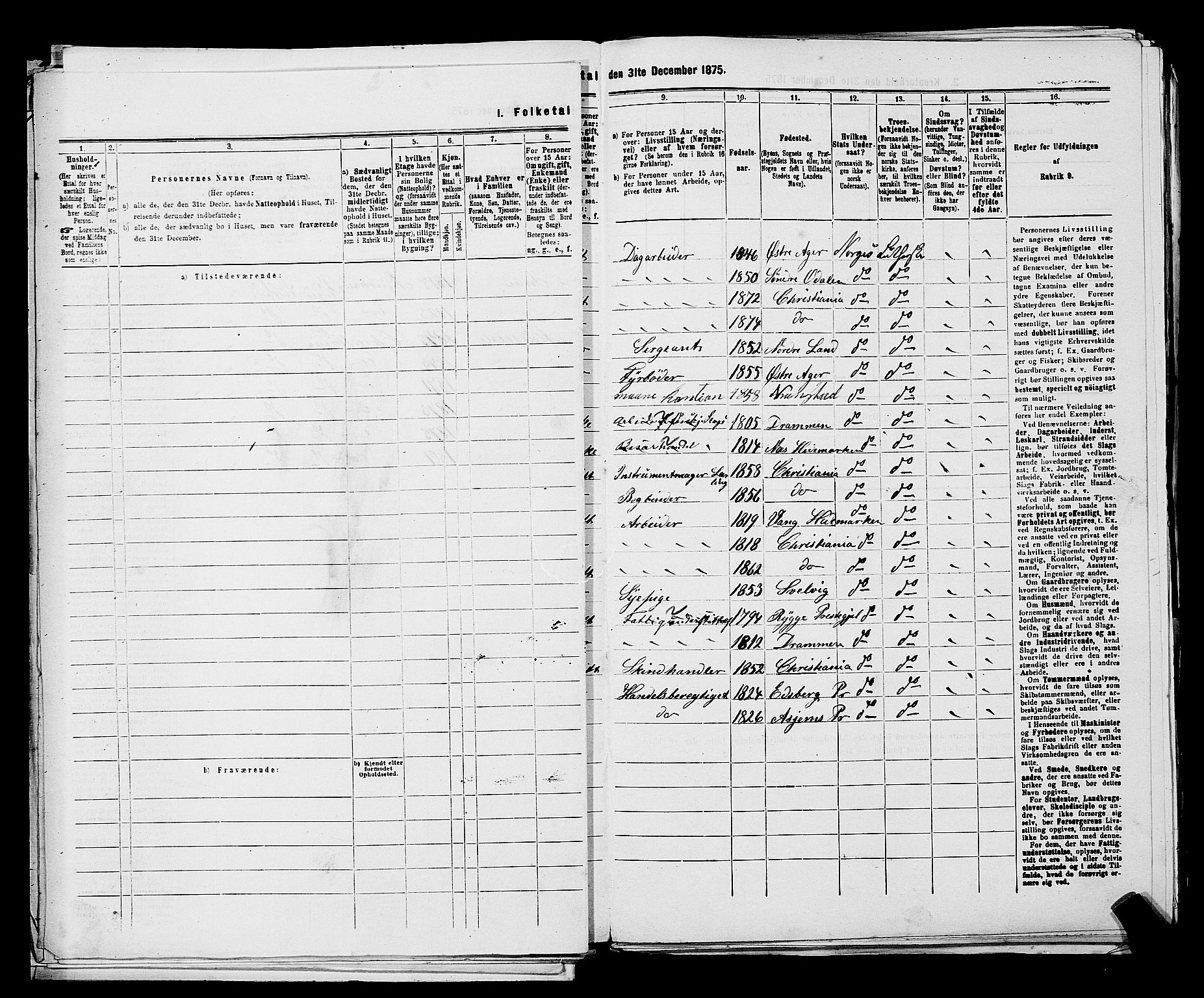 RA, 1875 census for 0301 Kristiania, 1875, p. 2401