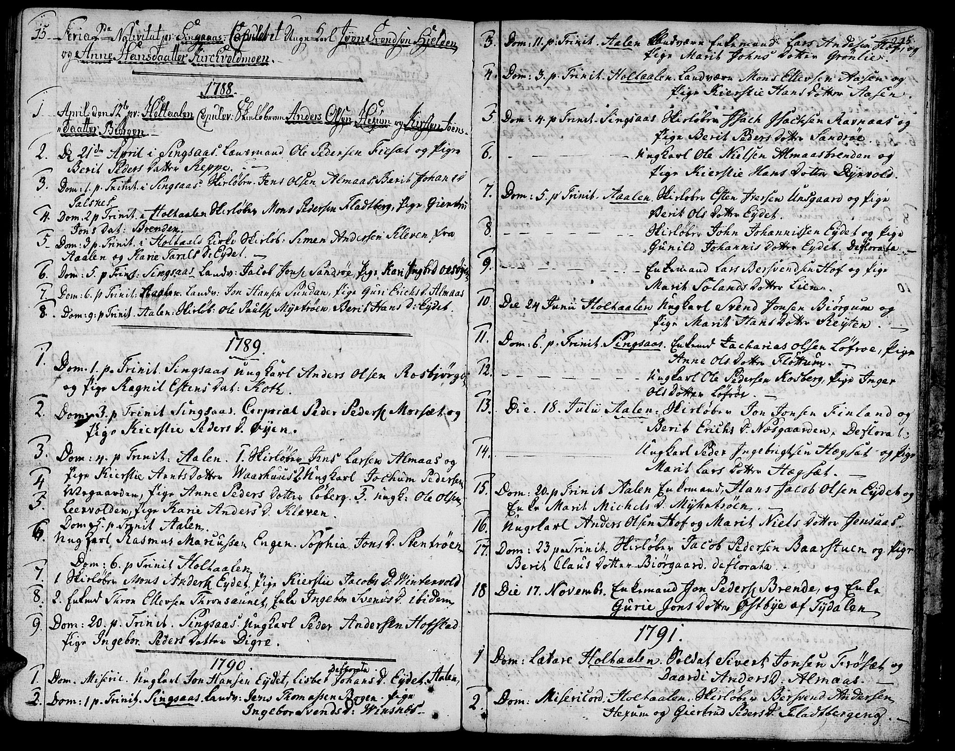 Ministerialprotokoller, klokkerbøker og fødselsregistre - Sør-Trøndelag, SAT/A-1456/685/L0952: Parish register (official) no. 685A01, 1745-1804, p. 215