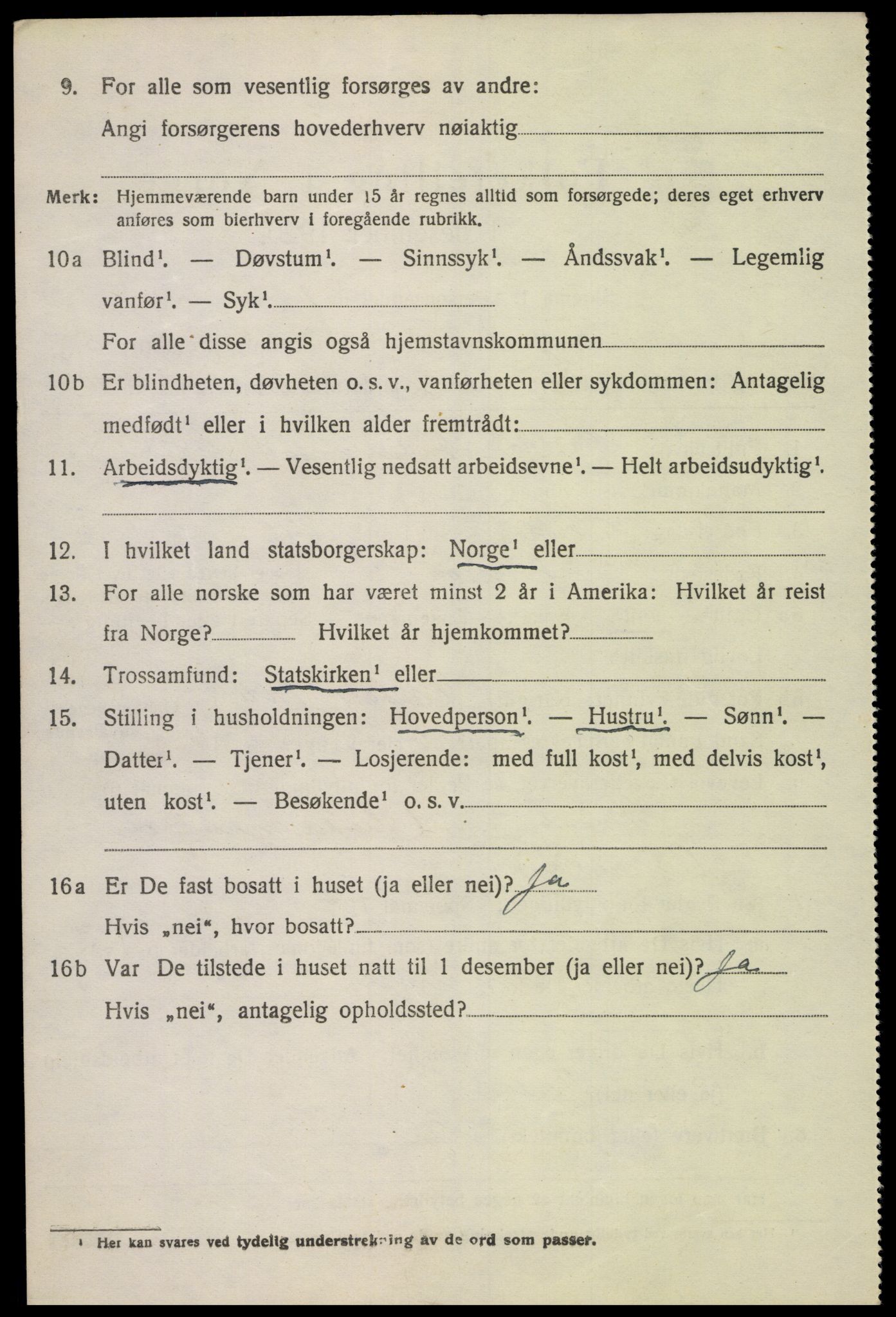 SAK, 1920 census for Greipstad, 1920, p. 1861