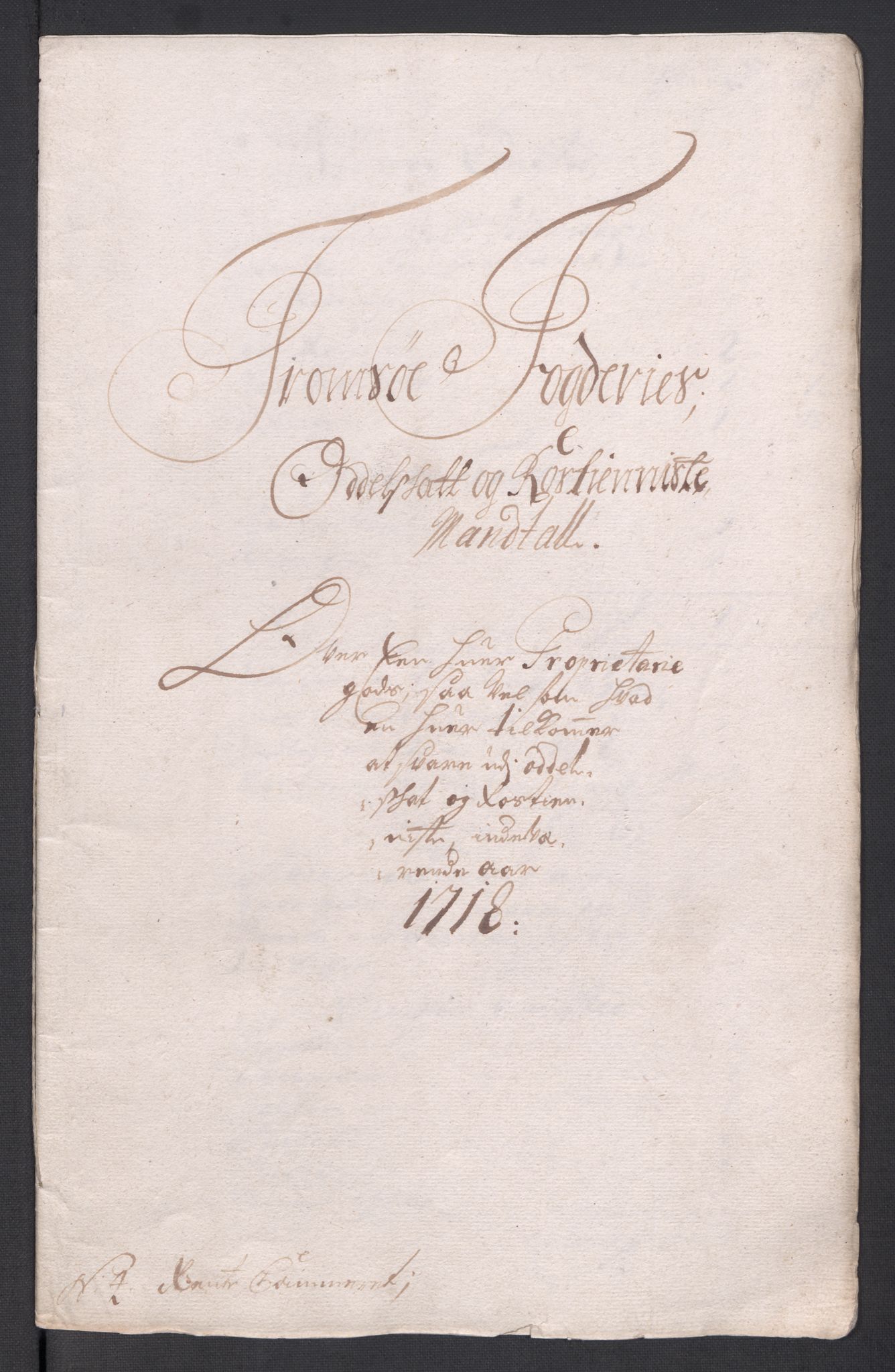 Rentekammeret inntil 1814, Reviderte regnskaper, Fogderegnskap, RA/EA-4092/R68/L4764: Fogderegnskap Senja og Troms, 1718, p. 74