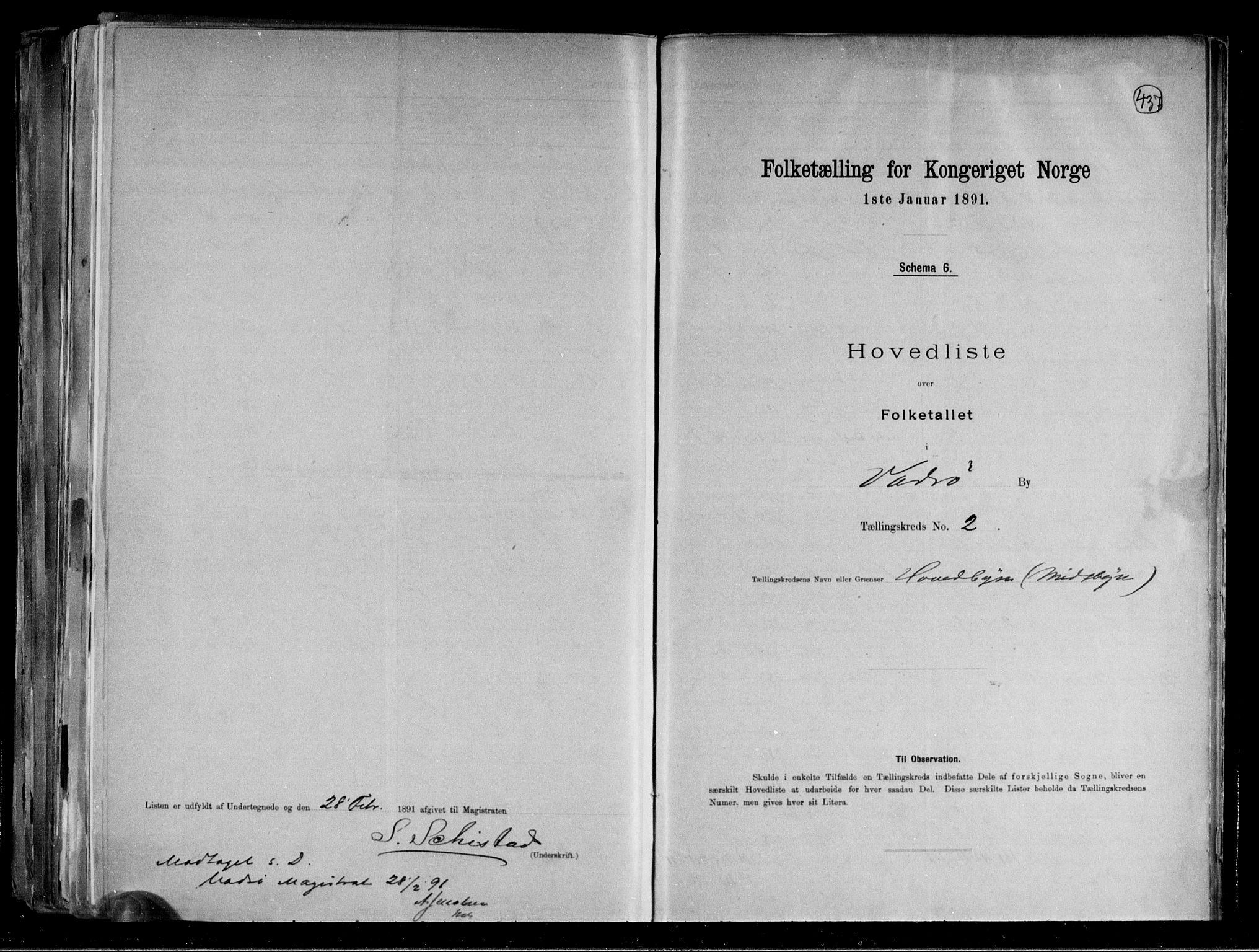 RA, 1891 census for 2003 Vadsø, 1891, p. 15