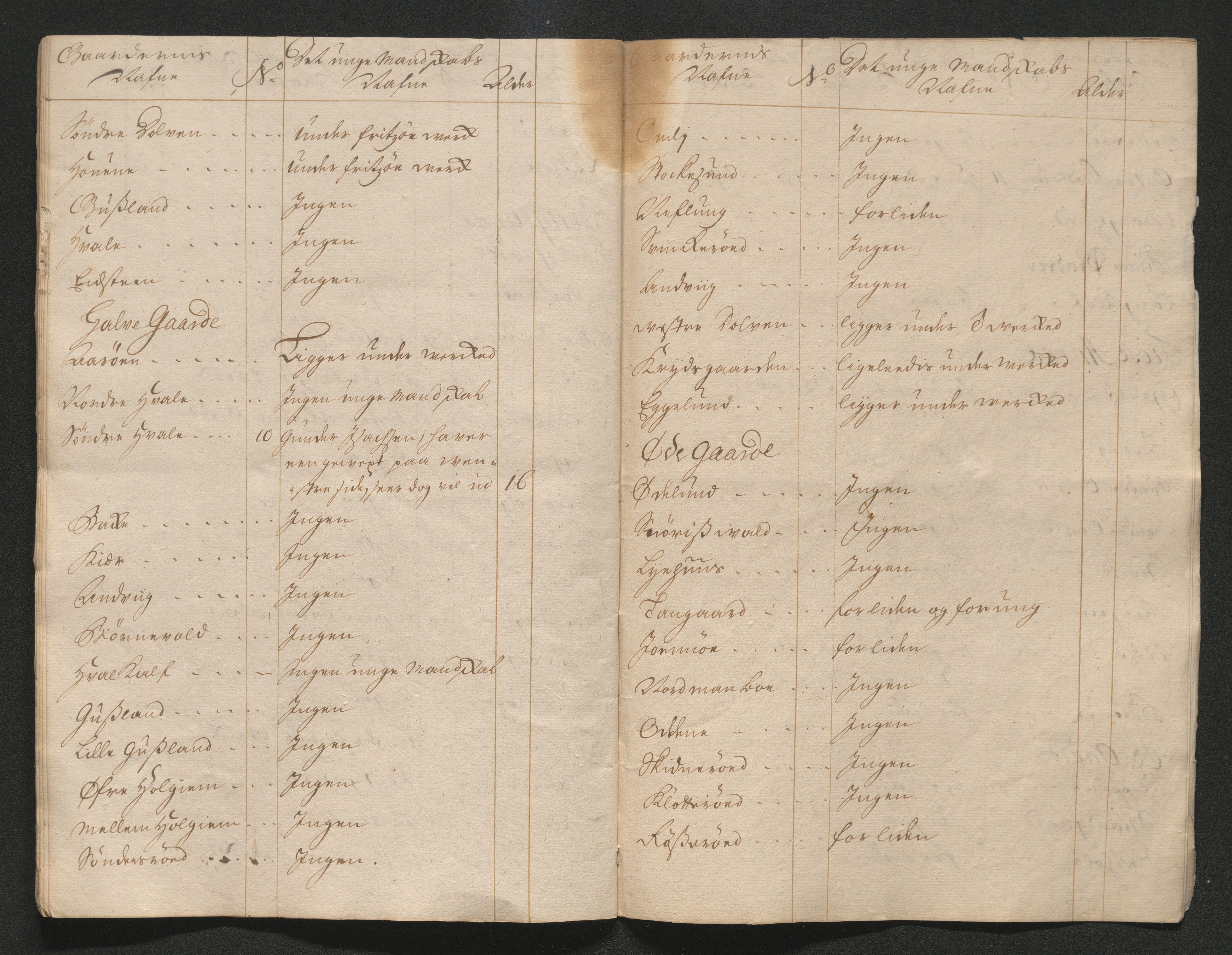 Larvik grevskap, AV/SAKO-A-1056/F/Ff/Ffa/L0001: Ruller og manntall, 1708-1734, p. 190