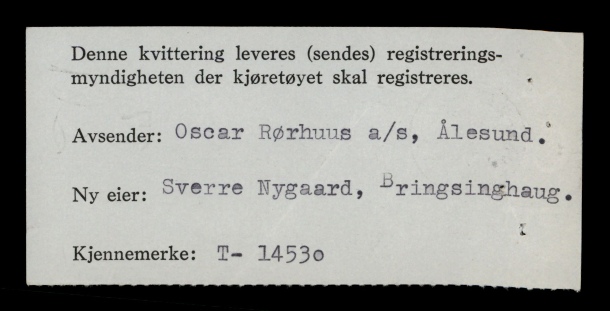 Møre og Romsdal vegkontor - Ålesund trafikkstasjon, AV/SAT-A-4099/F/Fe/L0046: Registreringskort for kjøretøy T 14445 - T 14579, 1927-1998