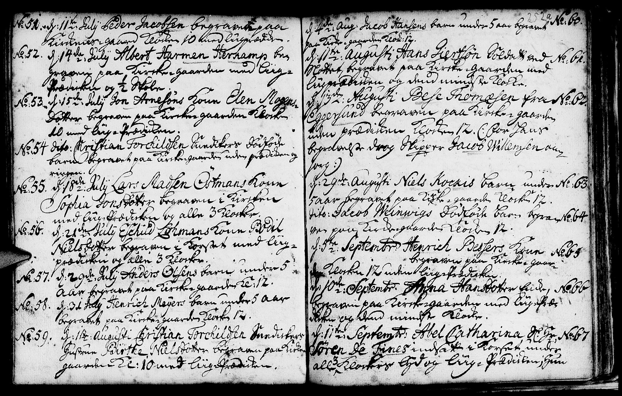 Nykirken Sokneprestembete, AV/SAB-A-77101/H/Haa/L0009: Parish register (official) no. A 9, 1689-1759, p. 252