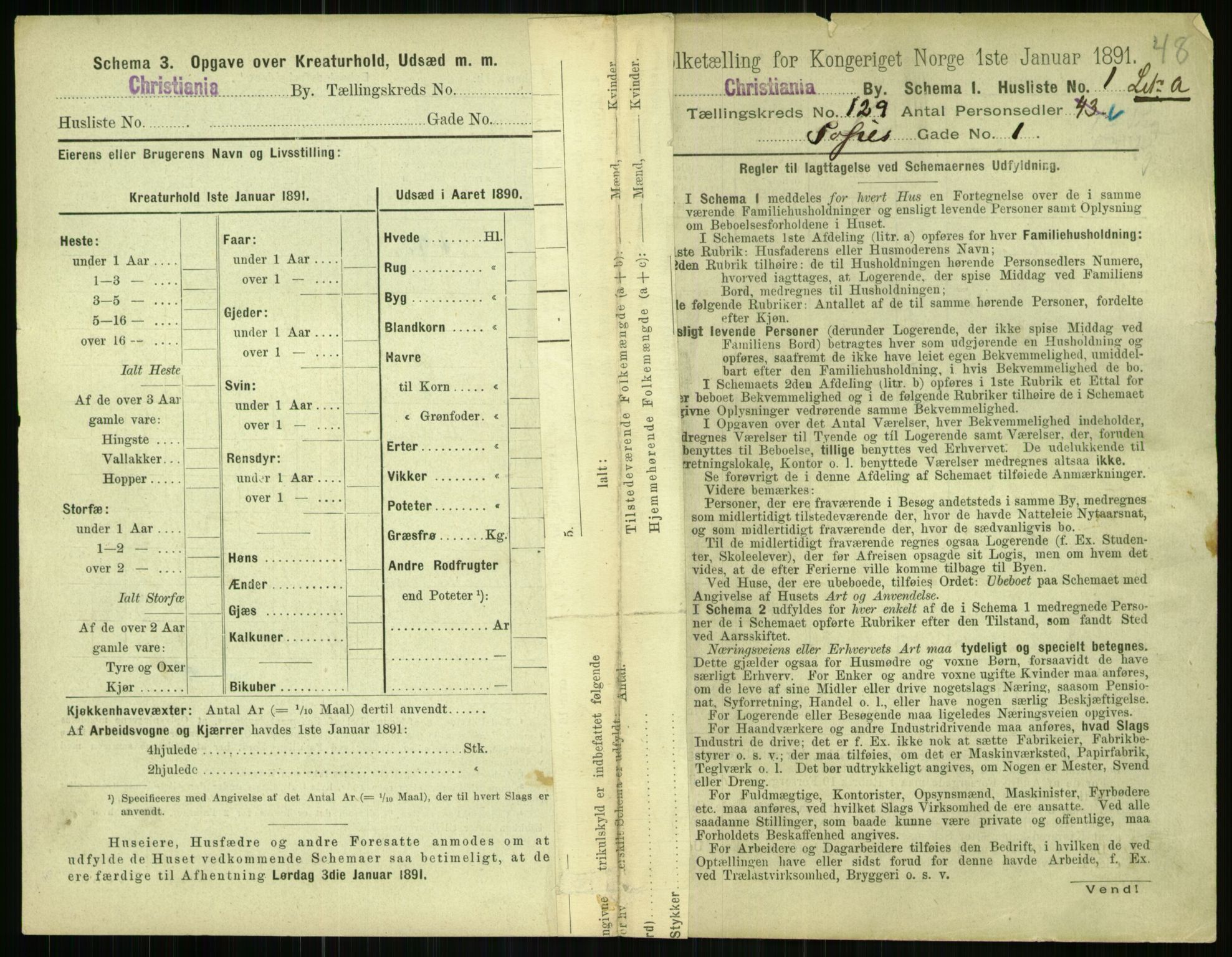 RA, 1891 census for 0301 Kristiania, 1891, p. 69174