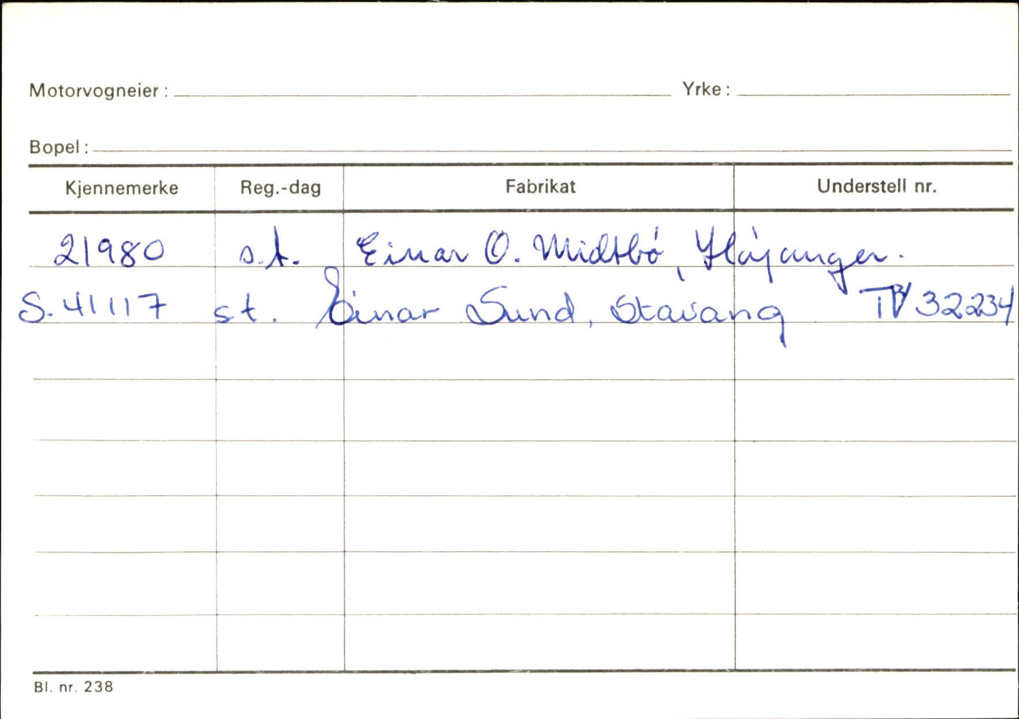 Statens vegvesen, Sogn og Fjordane vegkontor, AV/SAB-A-5301/4/F/L0131: Eigarregister Høyanger P-Å. Stryn S-Å, 1945-1975, p. 39