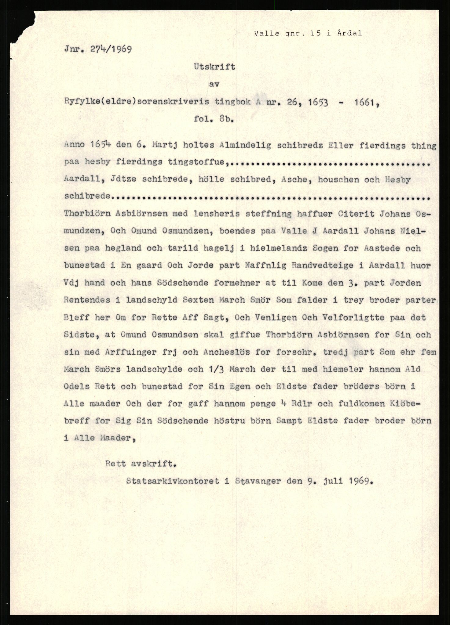 Statsarkivet i Stavanger, AV/SAST-A-101971/03/Y/Yj/L0091: Avskrifter sortert etter gårdsnavn: Ur - Vareberg, 1750-1930, p. 566