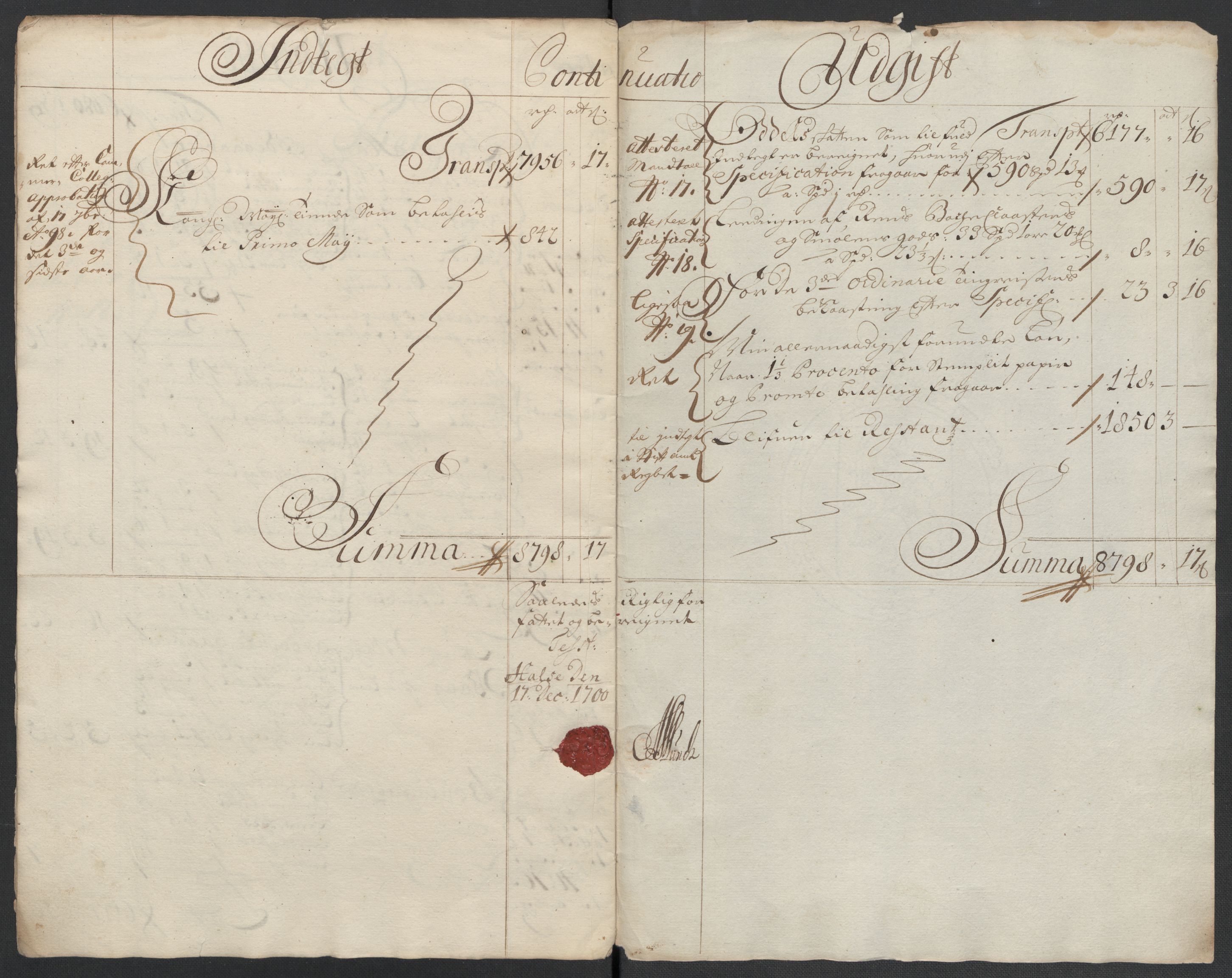 Rentekammeret inntil 1814, Reviderte regnskaper, Fogderegnskap, RA/EA-4092/R56/L3739: Fogderegnskap Nordmøre, 1700-1702, p. 8