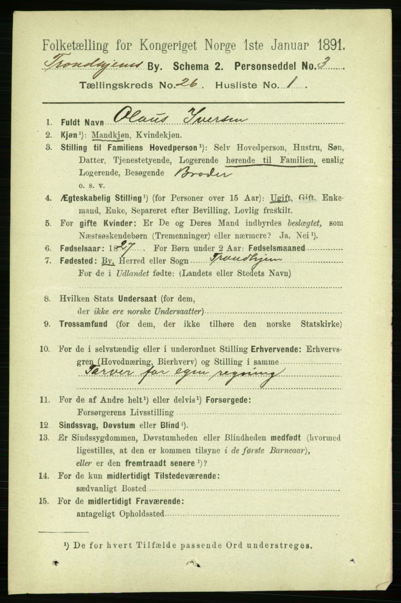 RA, 1891 census for 1601 Trondheim, 1891, p. 19462