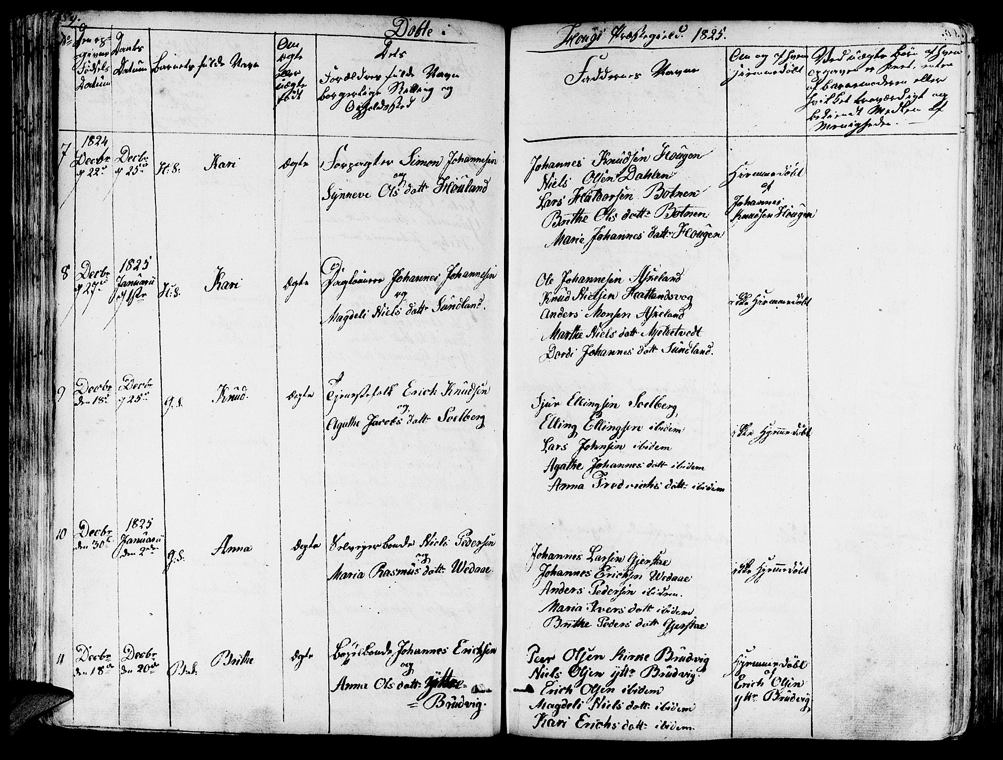 Haus sokneprestembete, AV/SAB-A-75601/H/Haa: Parish register (official) no. A 13, 1821-1827, p. 89