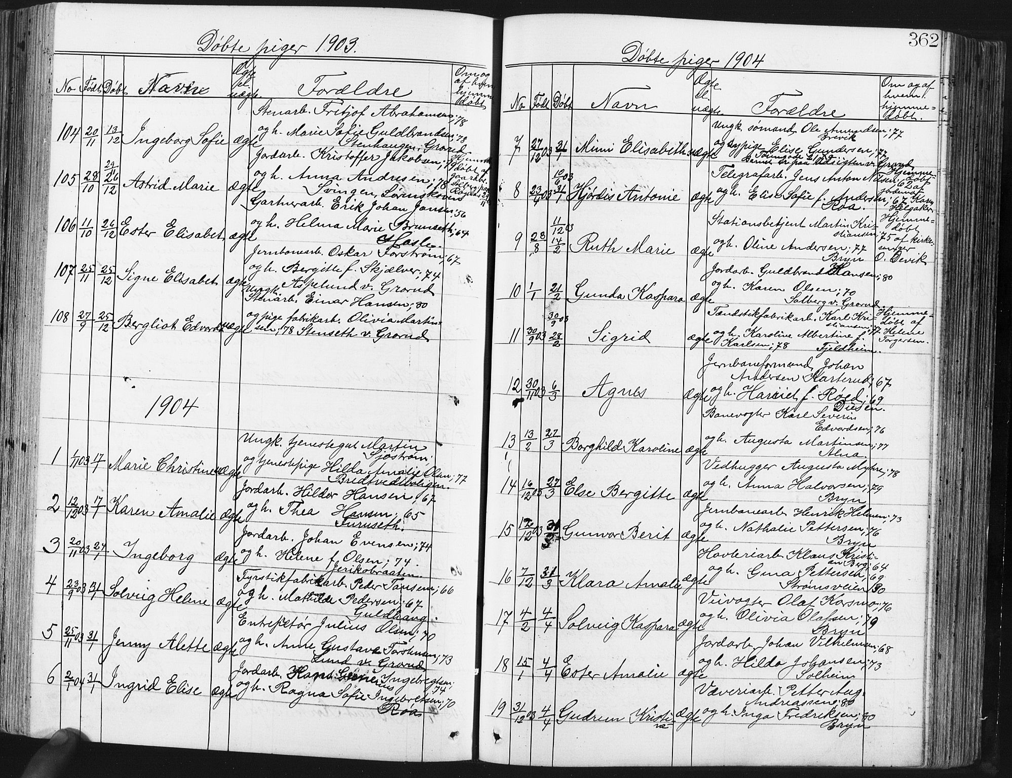Østre Aker prestekontor Kirkebøker, SAO/A-10840/G/Ga/L0003: Parish register (copy) no. I 3, 1868-1913, p. 362