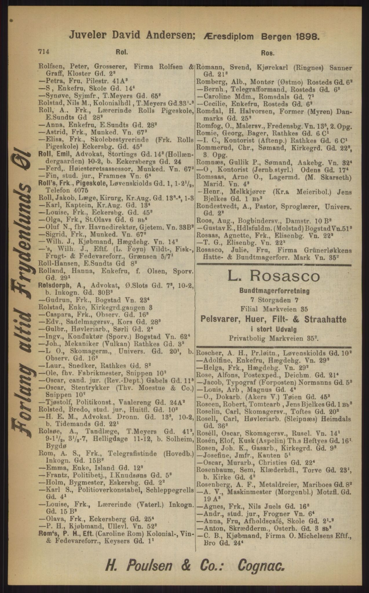 Kristiania/Oslo adressebok, PUBL/-, 1903, p. 714