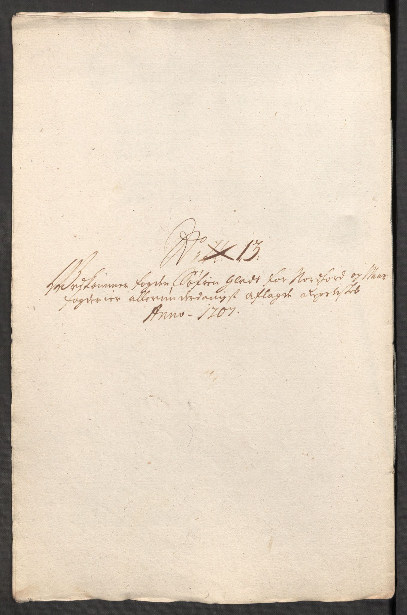 Rentekammeret inntil 1814, Reviderte regnskaper, Fogderegnskap, RA/EA-4092/R51/L3188: Fogderegnskap Nordhordland og Voss, 1706-1707, p. 123