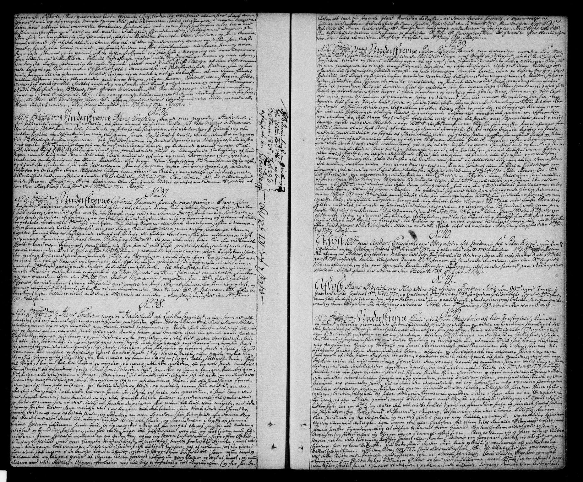 Lier, Røyken og Hurum sorenskriveri, AV/SAKO-A-89/G/Ga/Gaa/L0005: Mortgage book no. V, 1788-1801, p. 95