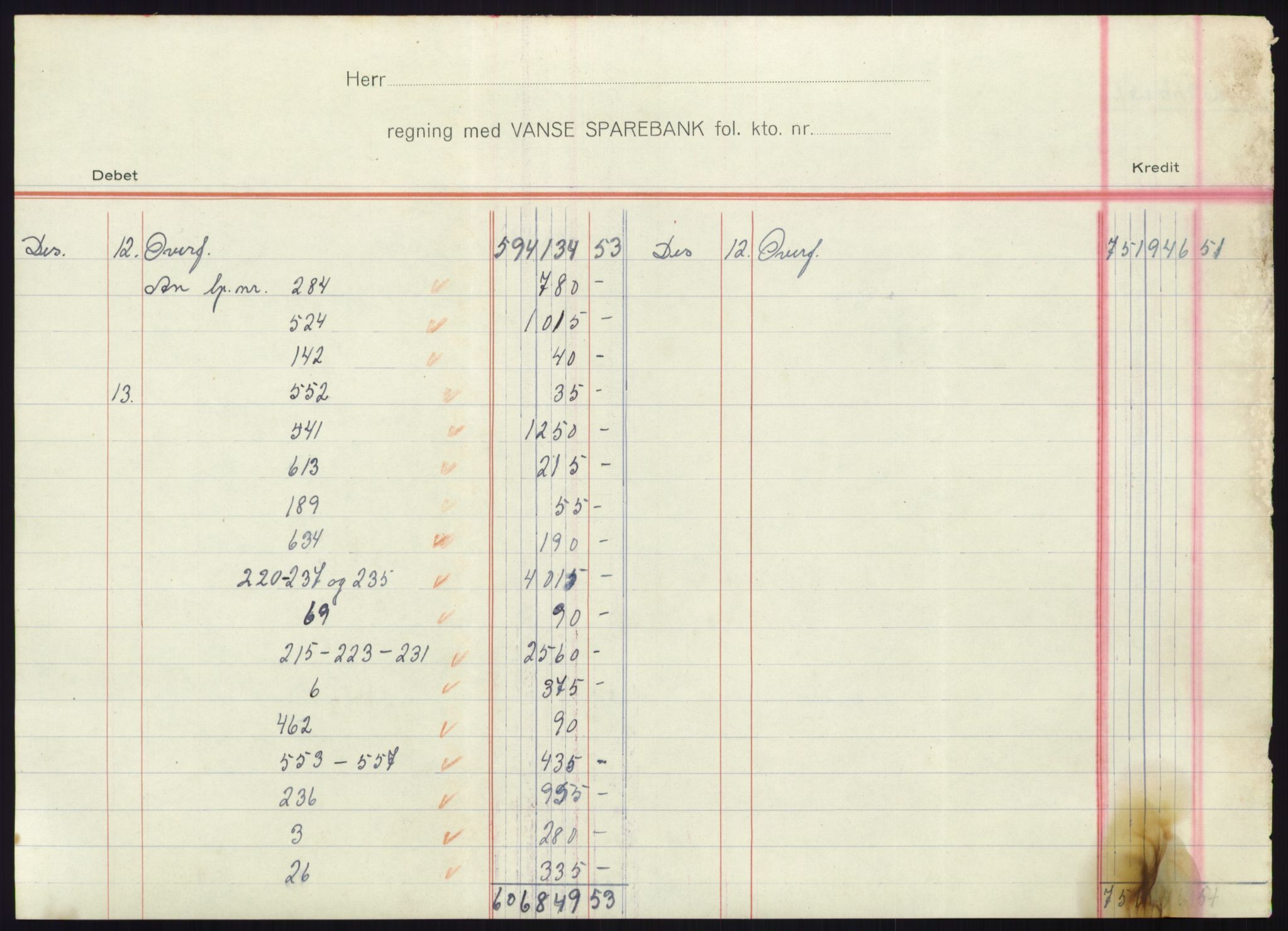 Forsvarsdepartementet, 10. kontor / Oppgjørskontoret, AV/RA-RAFA-1225/D/Db/L0180: Lista oppgjørskontor, 1942-1952, p. 2117