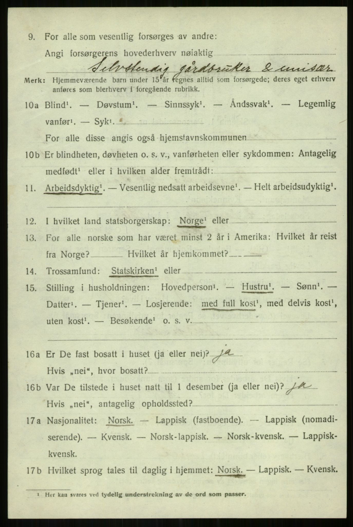 SATØ, 1920 census for Bardu, 1920, p. 2728