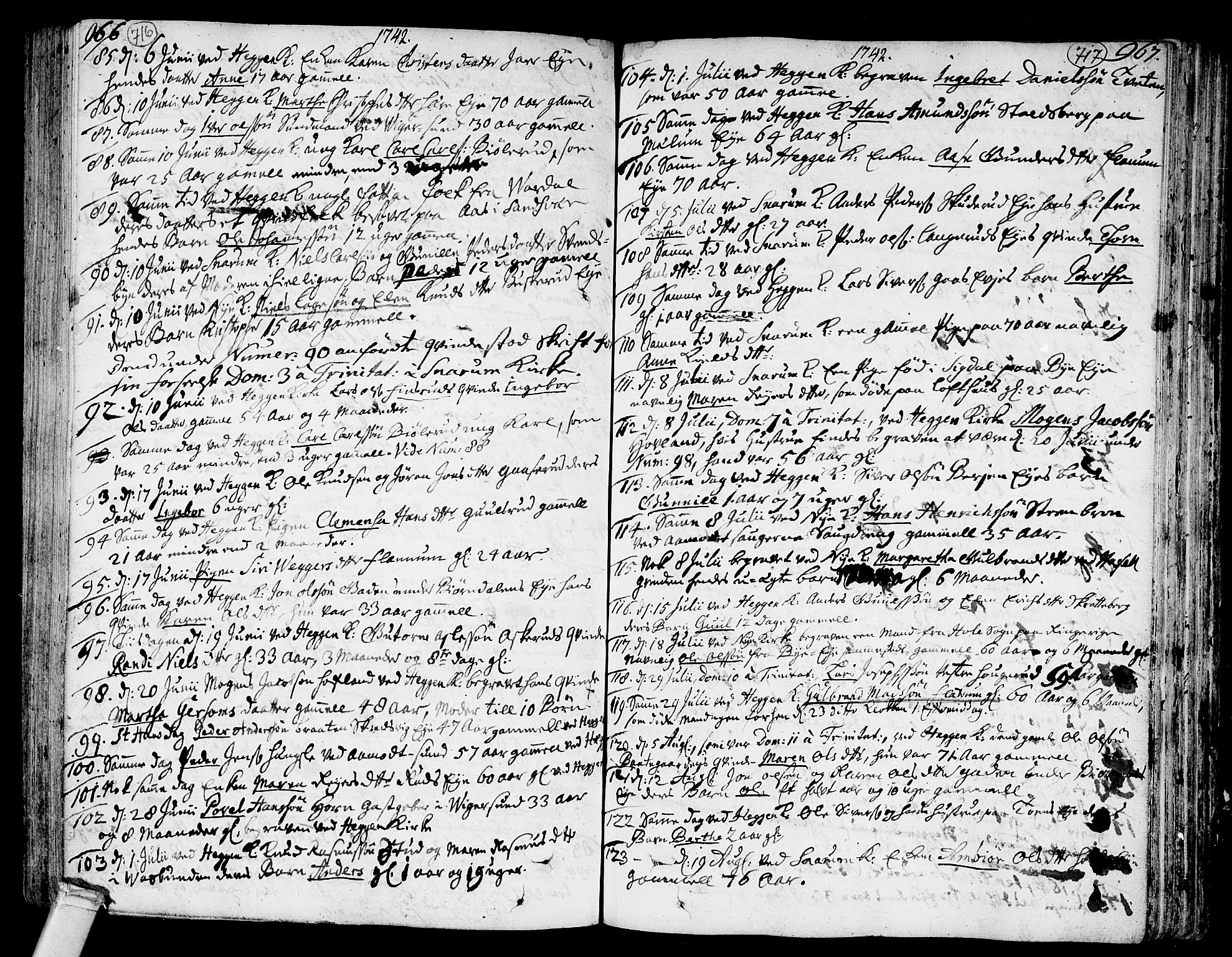 Modum kirkebøker, AV/SAKO-A-234/F/Fa/L0002: Parish register (official) no. 2, 1741-1782, p. 716-717