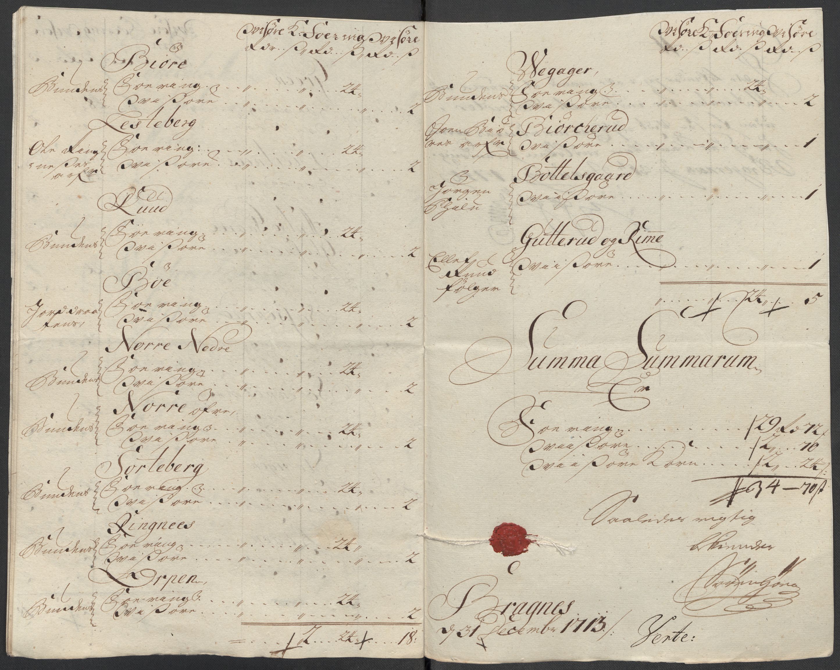 Rentekammeret inntil 1814, Reviderte regnskaper, Fogderegnskap, RA/EA-4092/R31/L1708: Fogderegnskap Hurum, Røyken, Eiker, Lier og Buskerud, 1713, p. 323