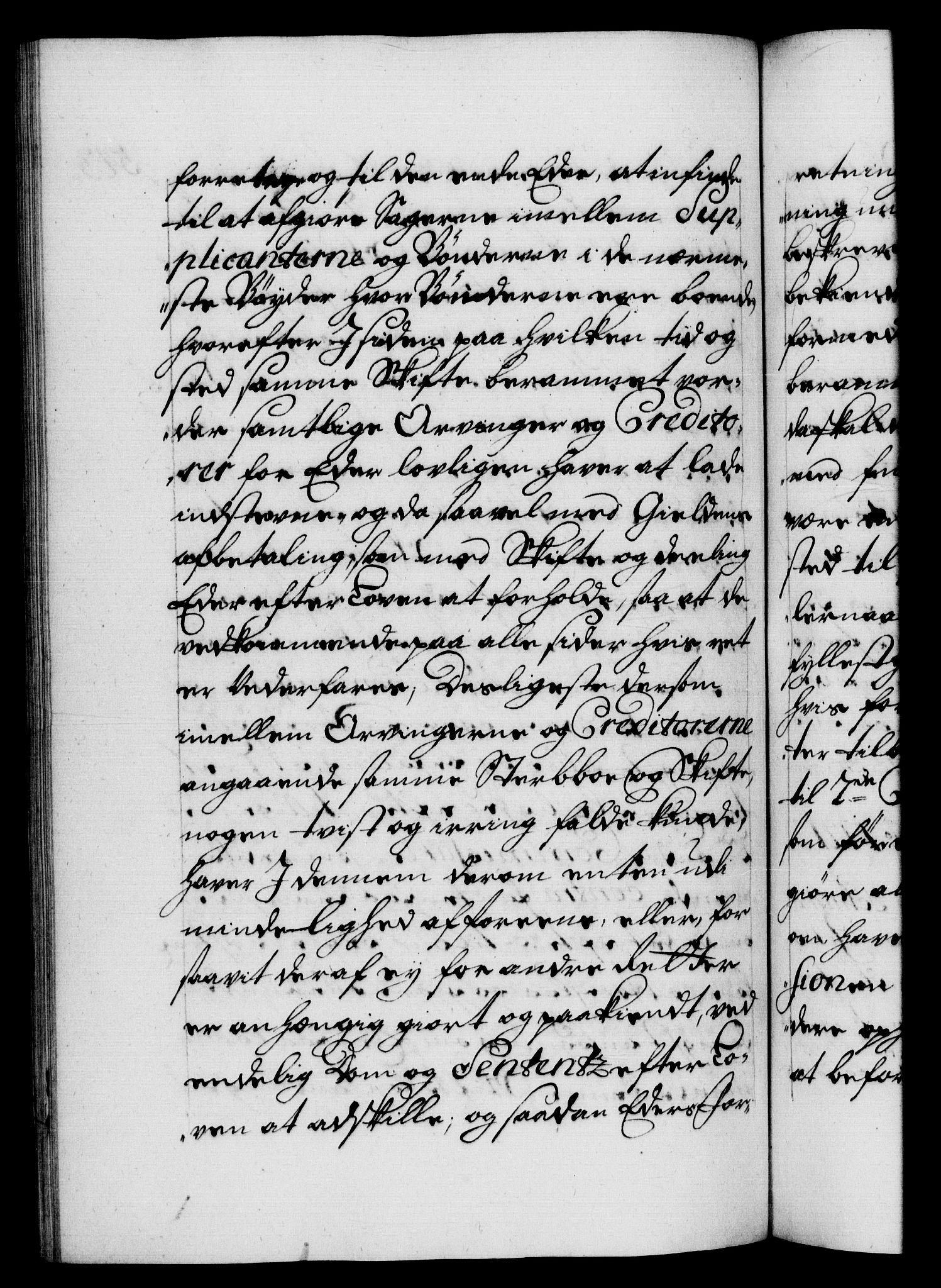 Danske Kanselli 1572-1799, AV/RA-EA-3023/F/Fc/Fca/Fcab/L0021: Norske tegnelser, 1719-1721, p. 543b