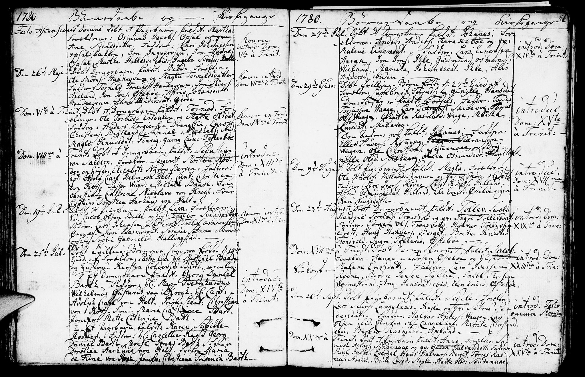 Vikedal sokneprestkontor, AV/SAST-A-101840/01/IV: Parish register (official) no. A 2, 1779-1817, p. 56