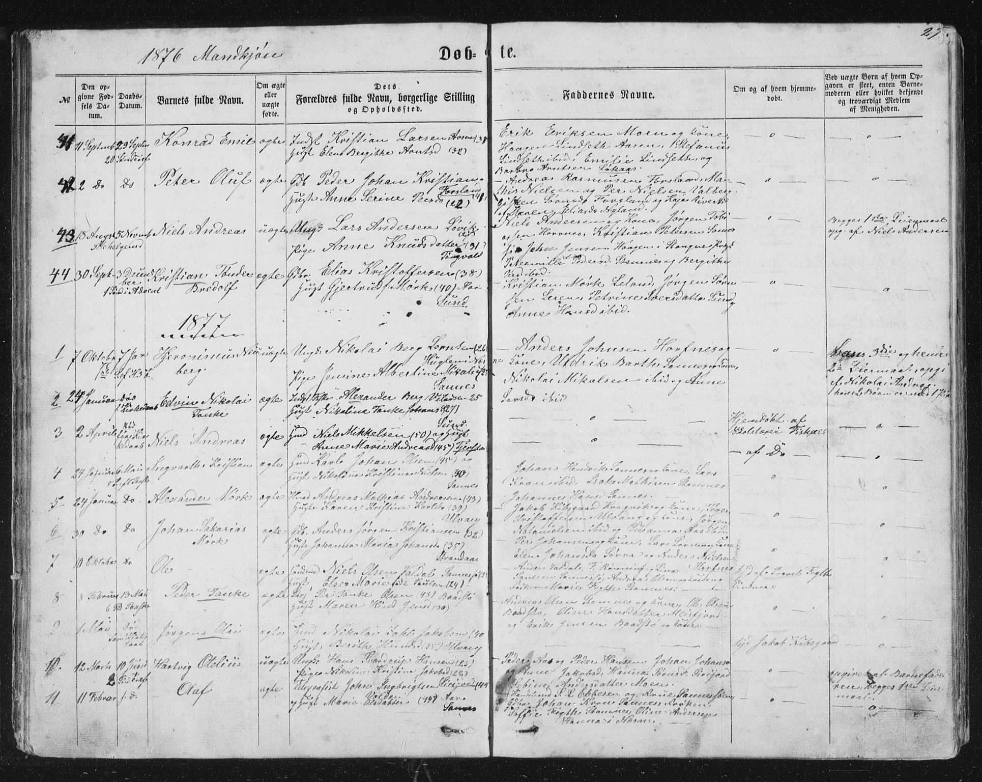 Ministerialprotokoller, klokkerbøker og fødselsregistre - Nordland, AV/SAT-A-1459/831/L0476: Parish register (copy) no. 831C03, 1866-1877, p. 27