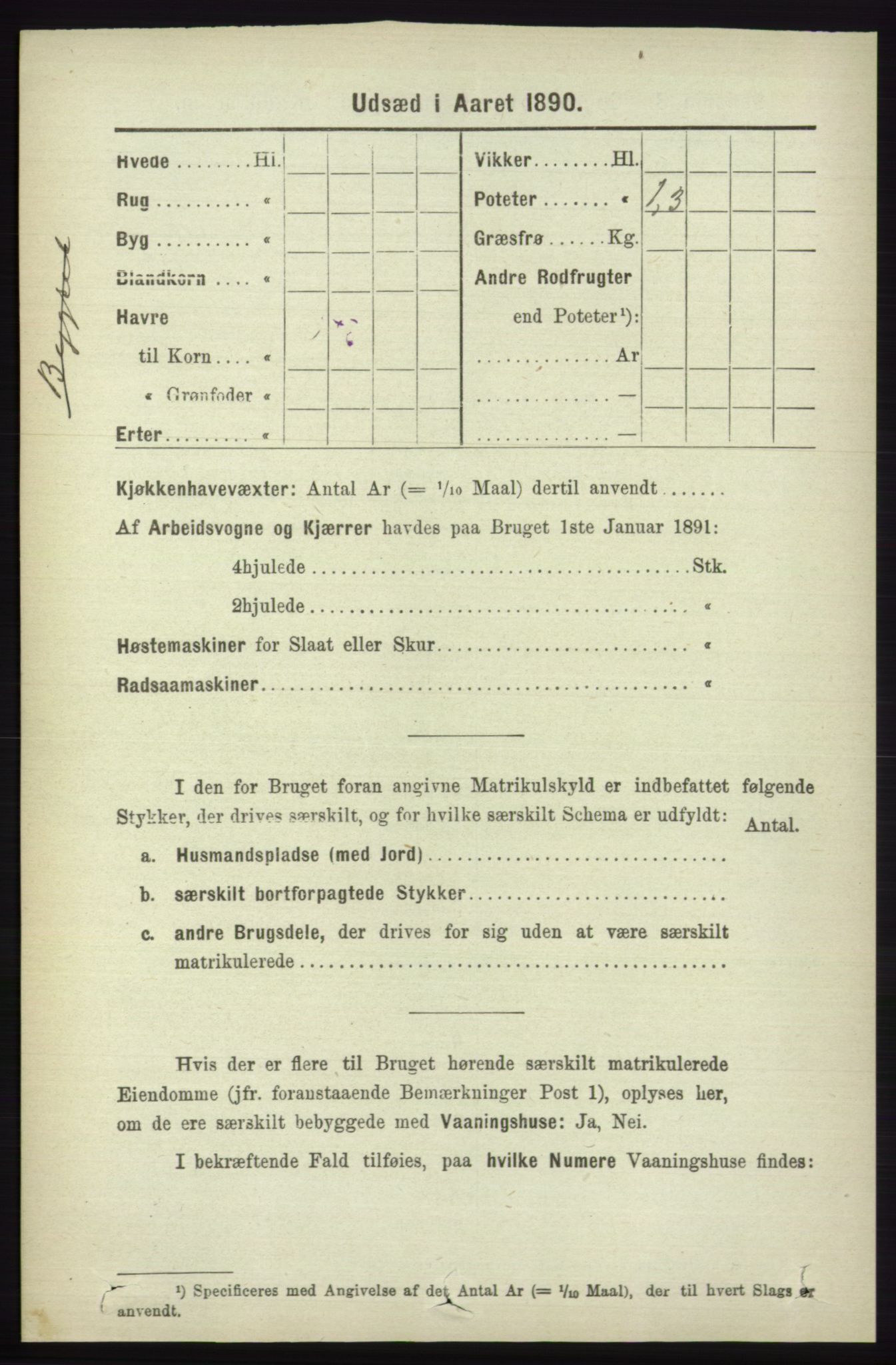 RA, 1891 census for 1230 Ullensvang, 1891, p. 7424