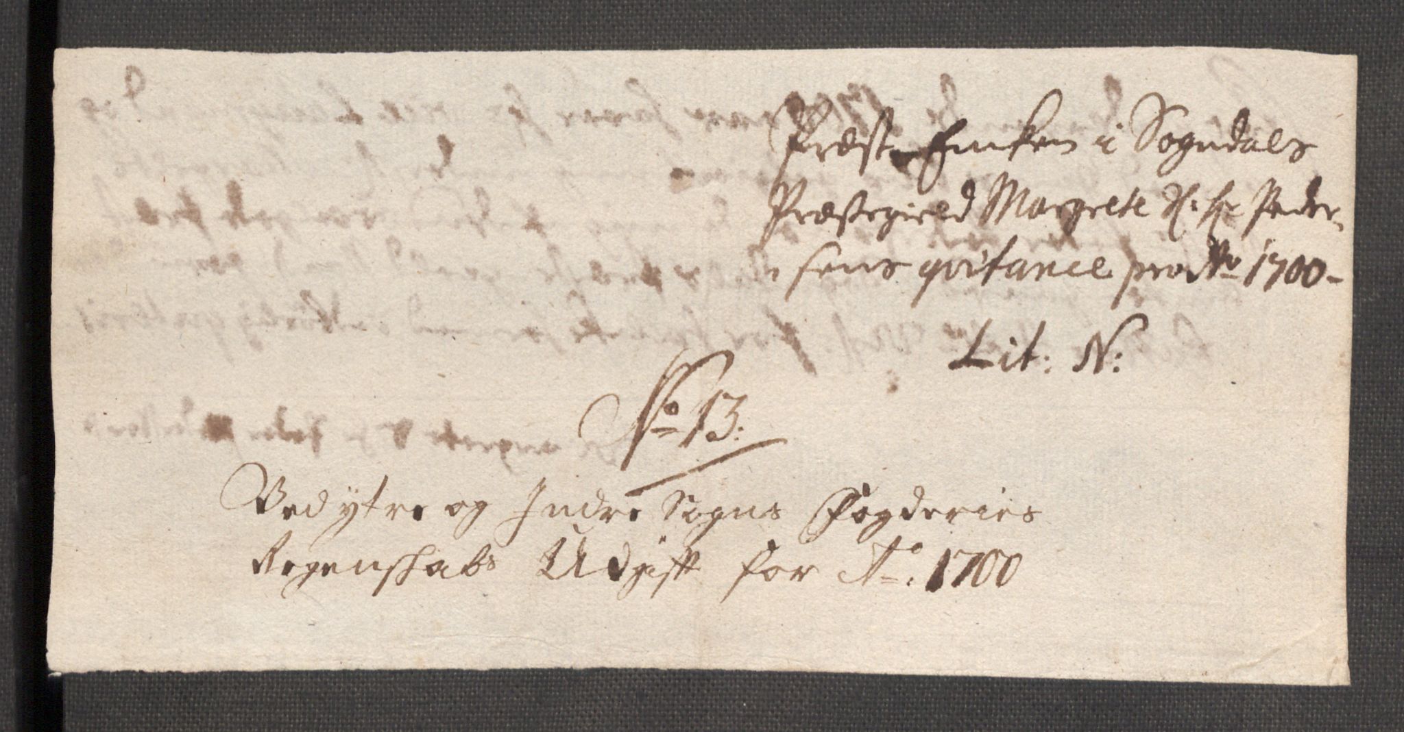 Rentekammeret inntil 1814, Reviderte regnskaper, Fogderegnskap, AV/RA-EA-4092/R52/L3311: Fogderegnskap Sogn, 1700-1701, p. 247