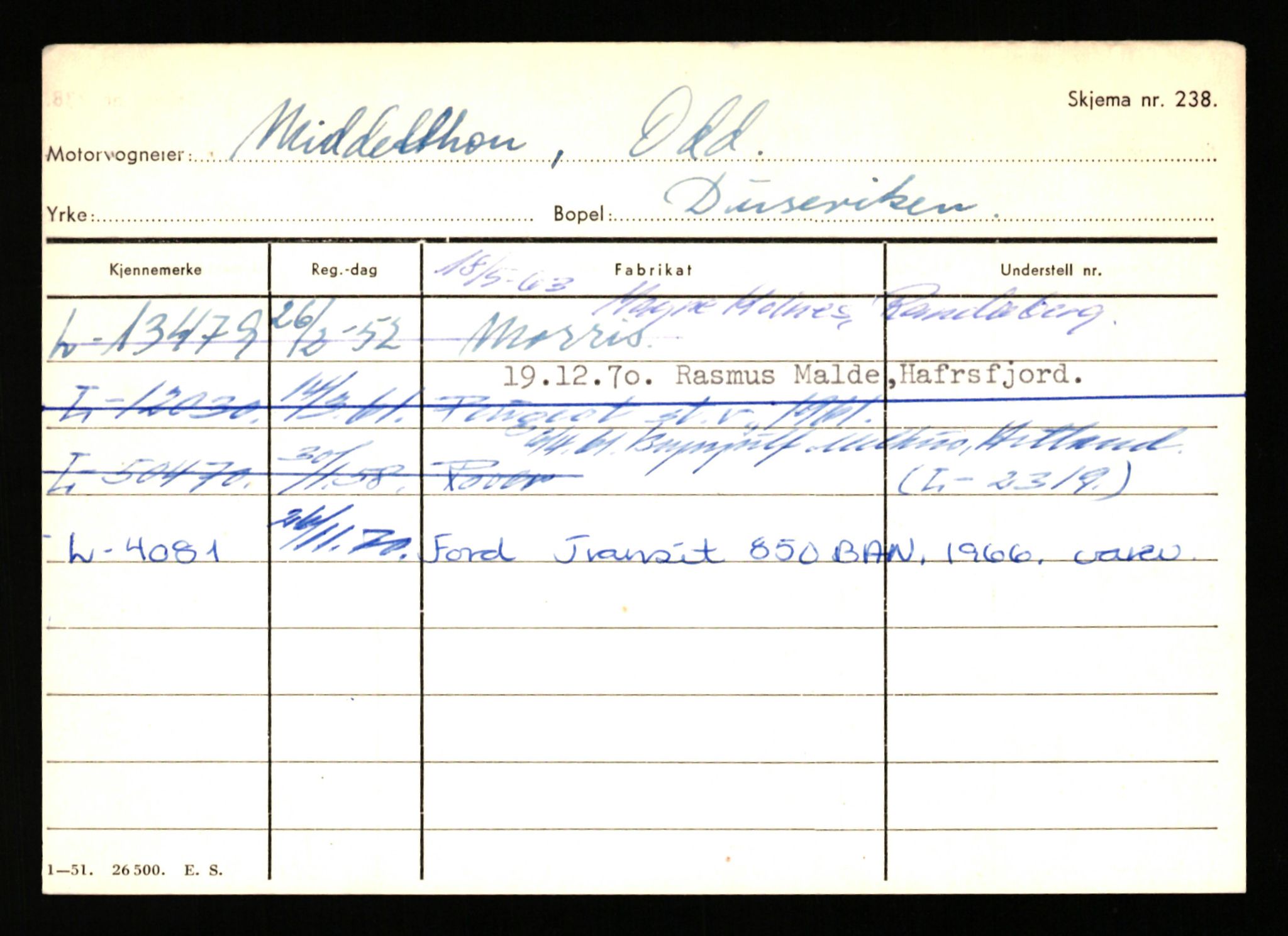 Stavanger trafikkstasjon, SAST/A-101942/0/H/L0025: Meling - Mygland, 1930-1971, p. 579