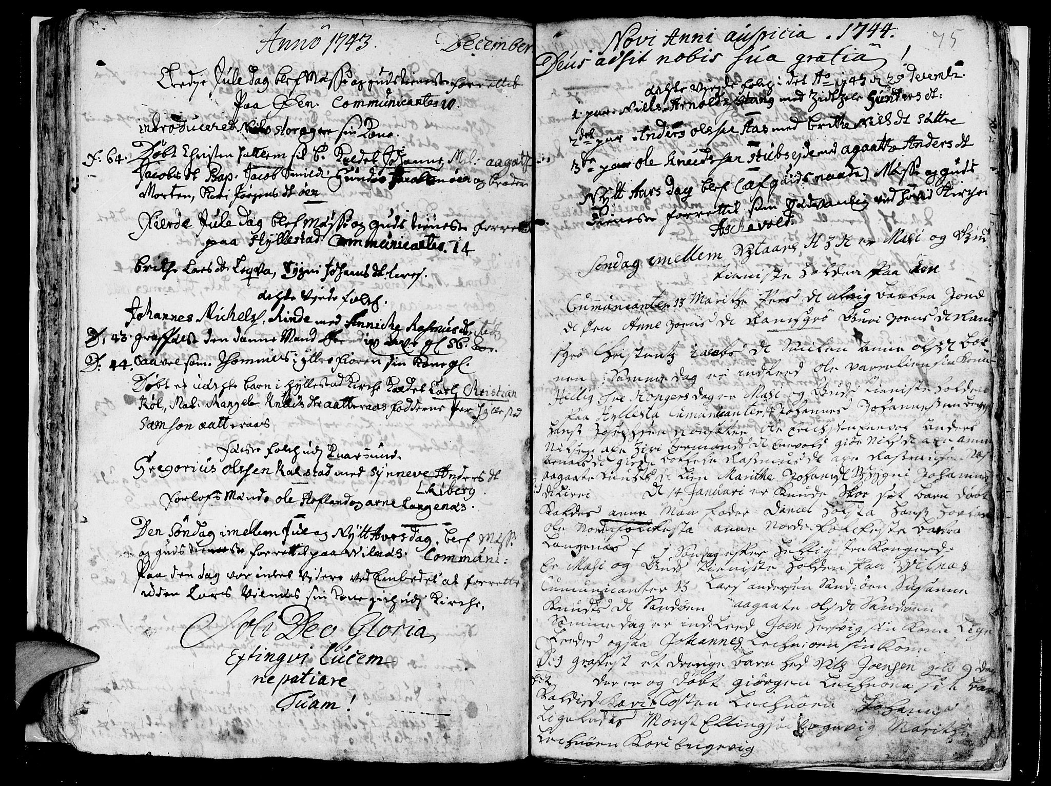 Askvoll sokneprestembete, SAB/A-79501/H/Haa/Haaa/L0007: Parish register (official) no. A 7, 1739-1748, p. 75