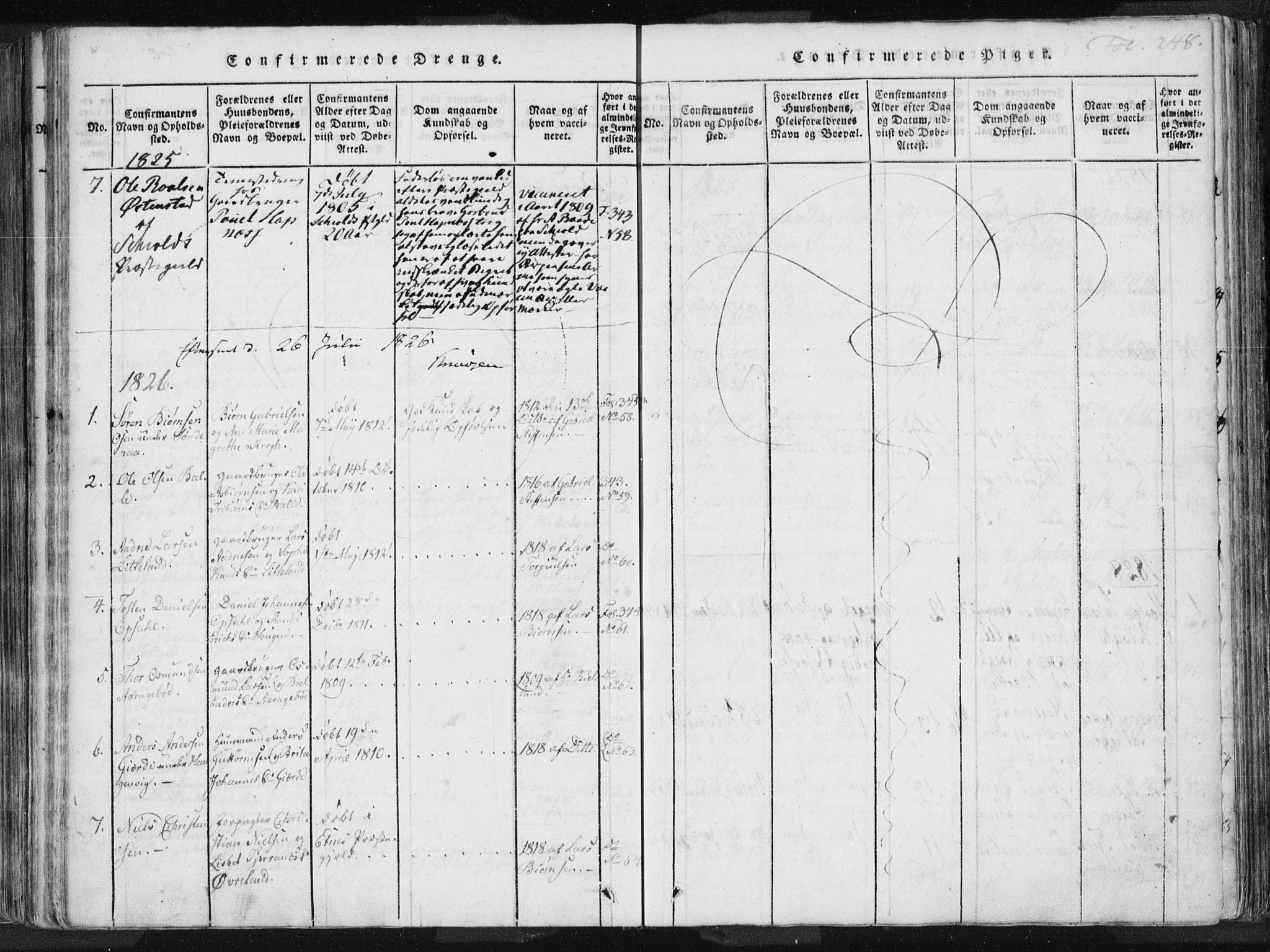 Vikedal sokneprestkontor, AV/SAST-A-101840/01/IV: Parish register (official) no. A 3, 1817-1850, p. 248