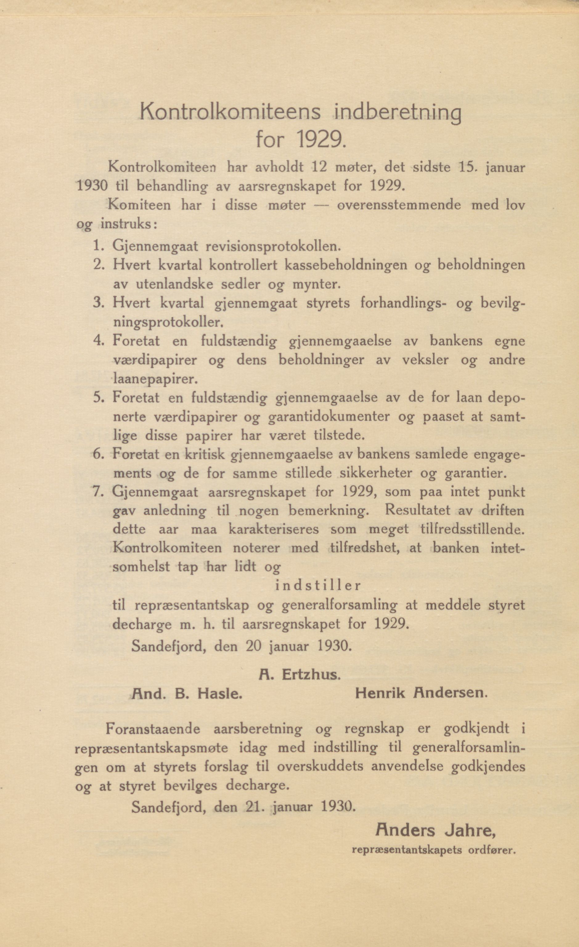 Privatbanken i Sandefjord AS, VEMU/ARS-A-1256/X/L0001: Årsberetninger, 1912-1929, p. 118