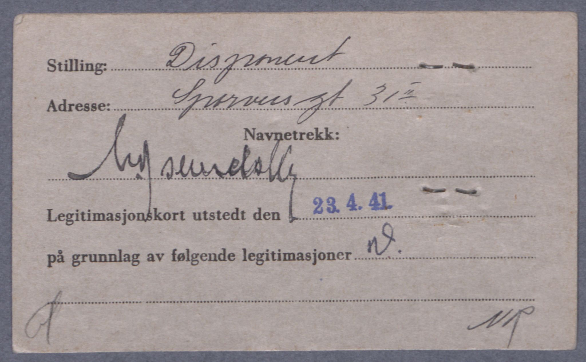 Sosialdepartementet, Våre Falne, AV/RA-S-1708/E/Ee/L0021A: Fotografier av jøder på legitimasjonskort (1941-42), 1941-1942, p. 86