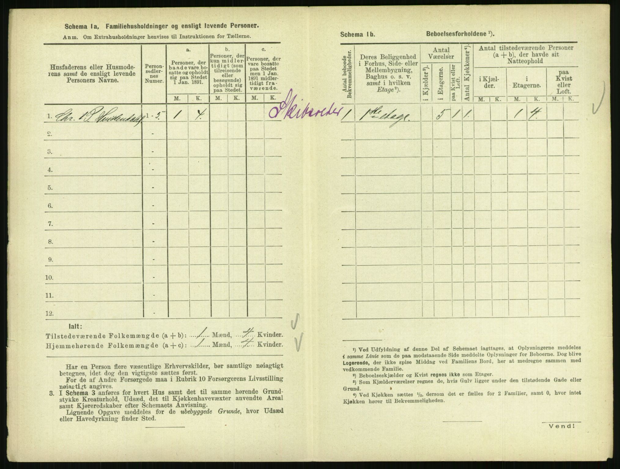 RA, 1891 census for 0801 Kragerø, 1891, p. 813