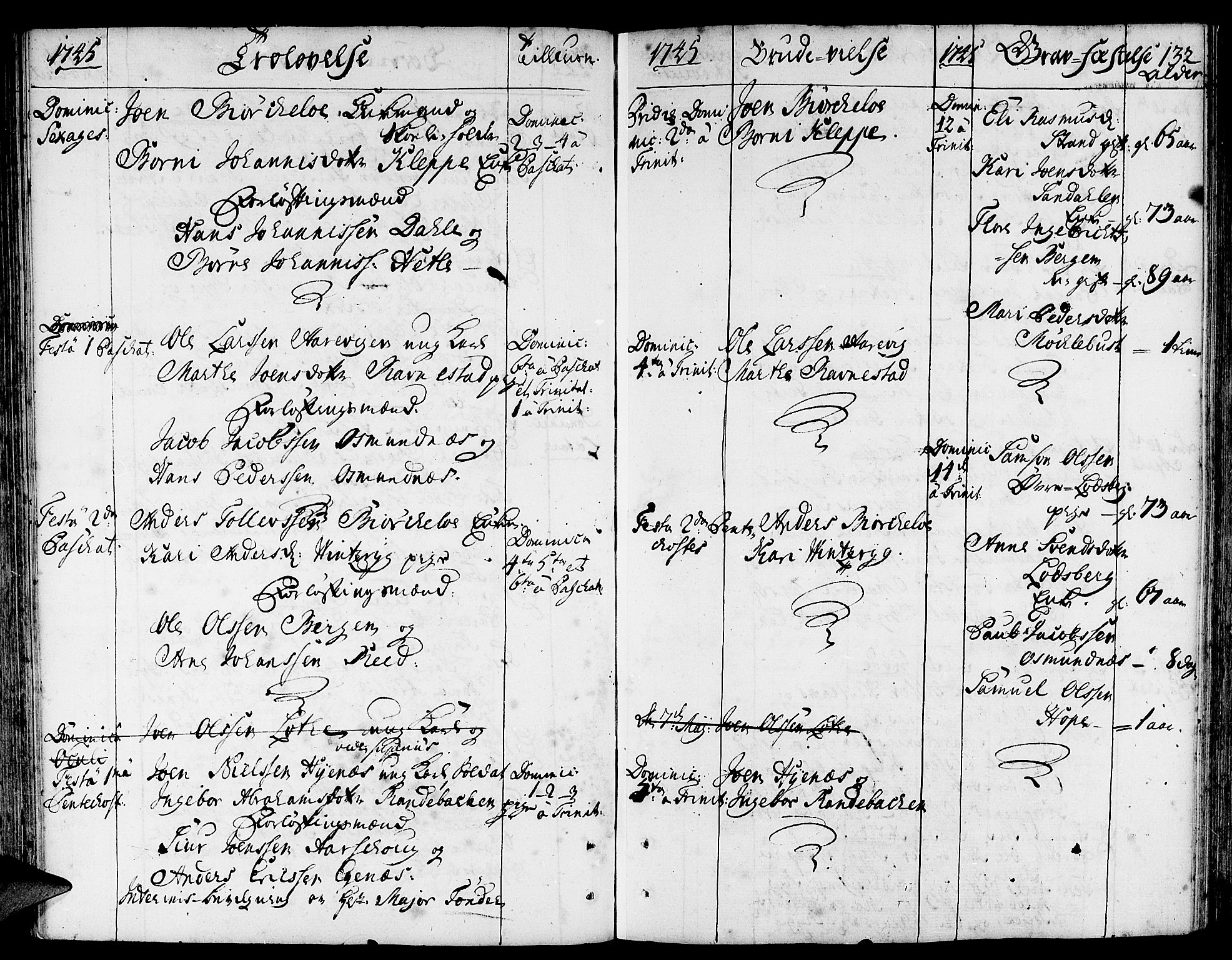 Gloppen sokneprestembete, SAB/A-80101/H/Haa/Haaa/L0003: Parish register (official) no. A 3, 1739-1757, p. 132