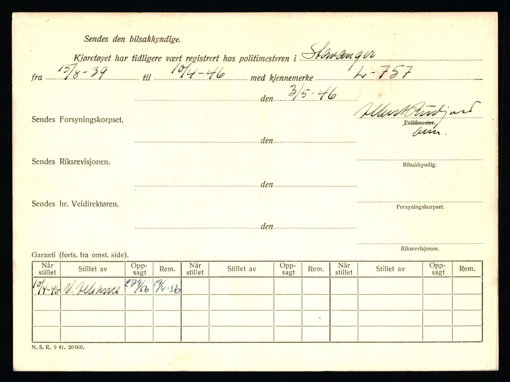 Stavanger trafikkstasjon, AV/SAST-A-101942/0/F/L0005: L-1350 - L-1699, 1930-1971, p. 1004