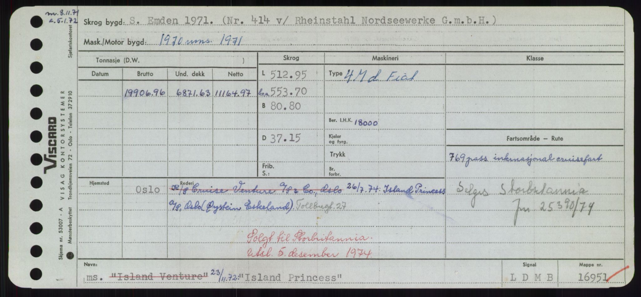 Sjøfartsdirektoratet med forløpere, Skipsmålingen, AV/RA-S-1627/H/Hd/L0018: Fartøy, I, p. 293