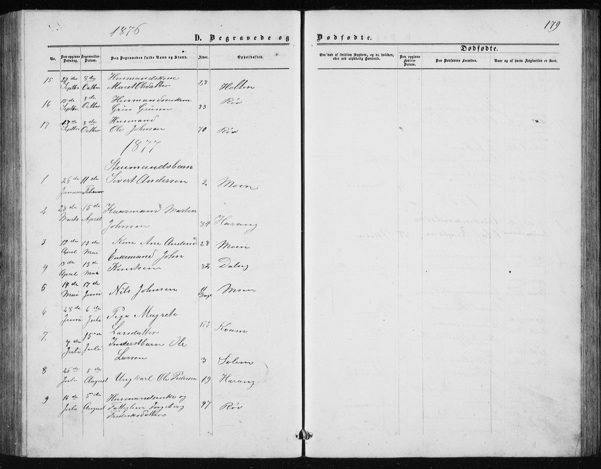 Ministerialprotokoller, klokkerbøker og fødselsregistre - Møre og Romsdal, AV/SAT-A-1454/597/L1064: Parish register (copy) no. 597C01, 1866-1898, p. 179