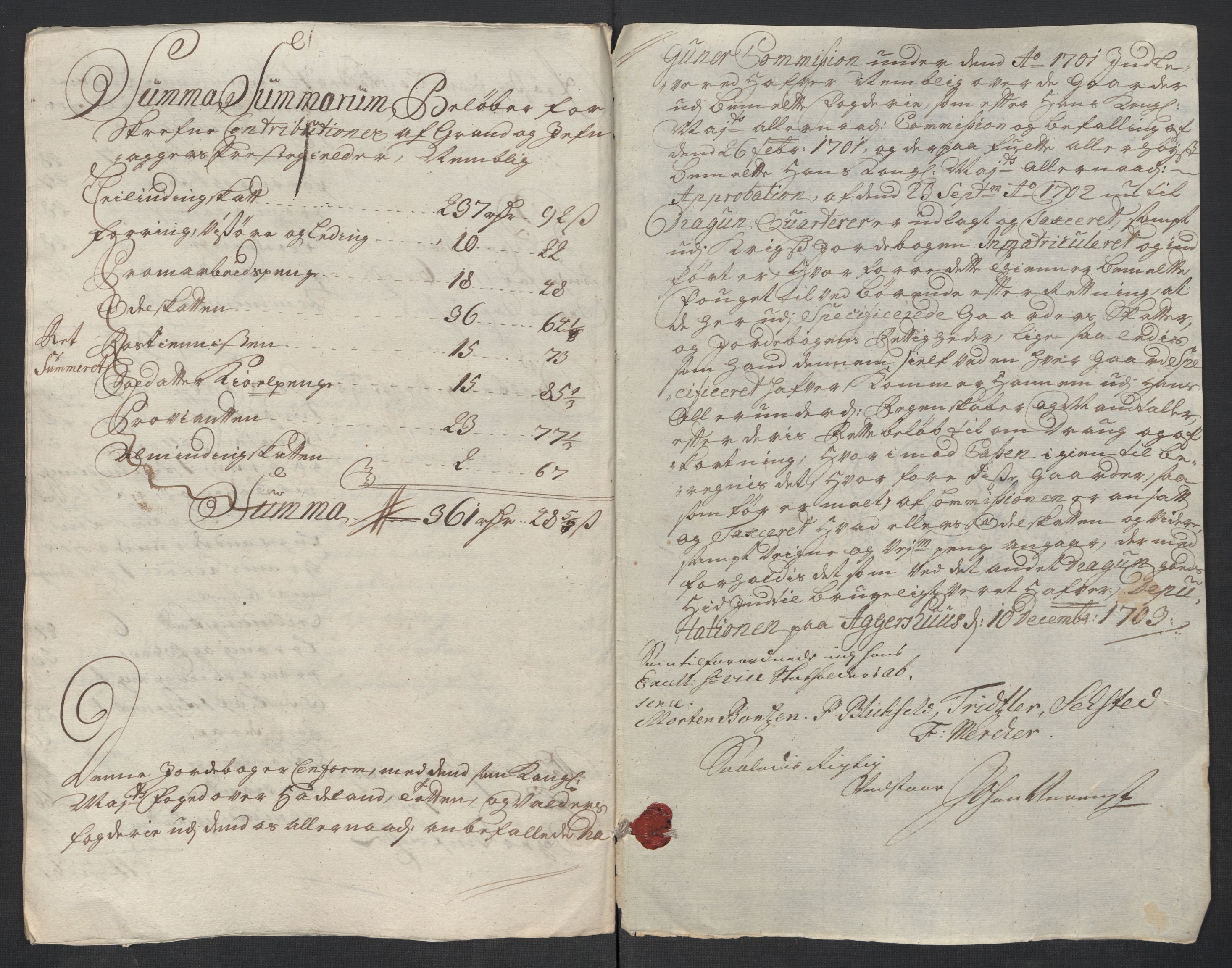 Rentekammeret inntil 1814, Reviderte regnskaper, Fogderegnskap, RA/EA-4092/R18/L1309: Fogderegnskap Hadeland, Toten og Valdres, 1712, p. 335