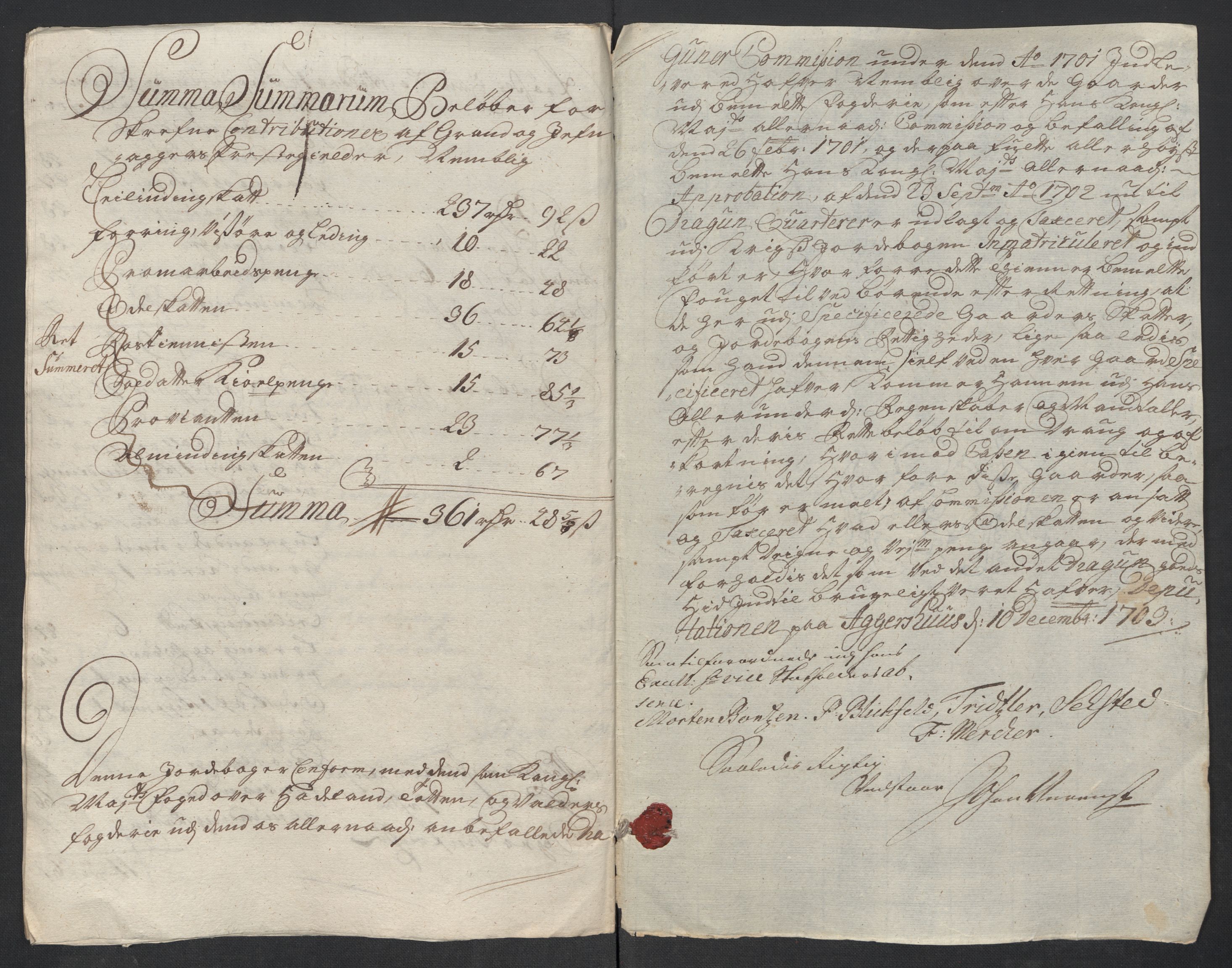 Rentekammeret inntil 1814, Reviderte regnskaper, Fogderegnskap, AV/RA-EA-4092/R18/L1309: Fogderegnskap Hadeland, Toten og Valdres, 1712, p. 335