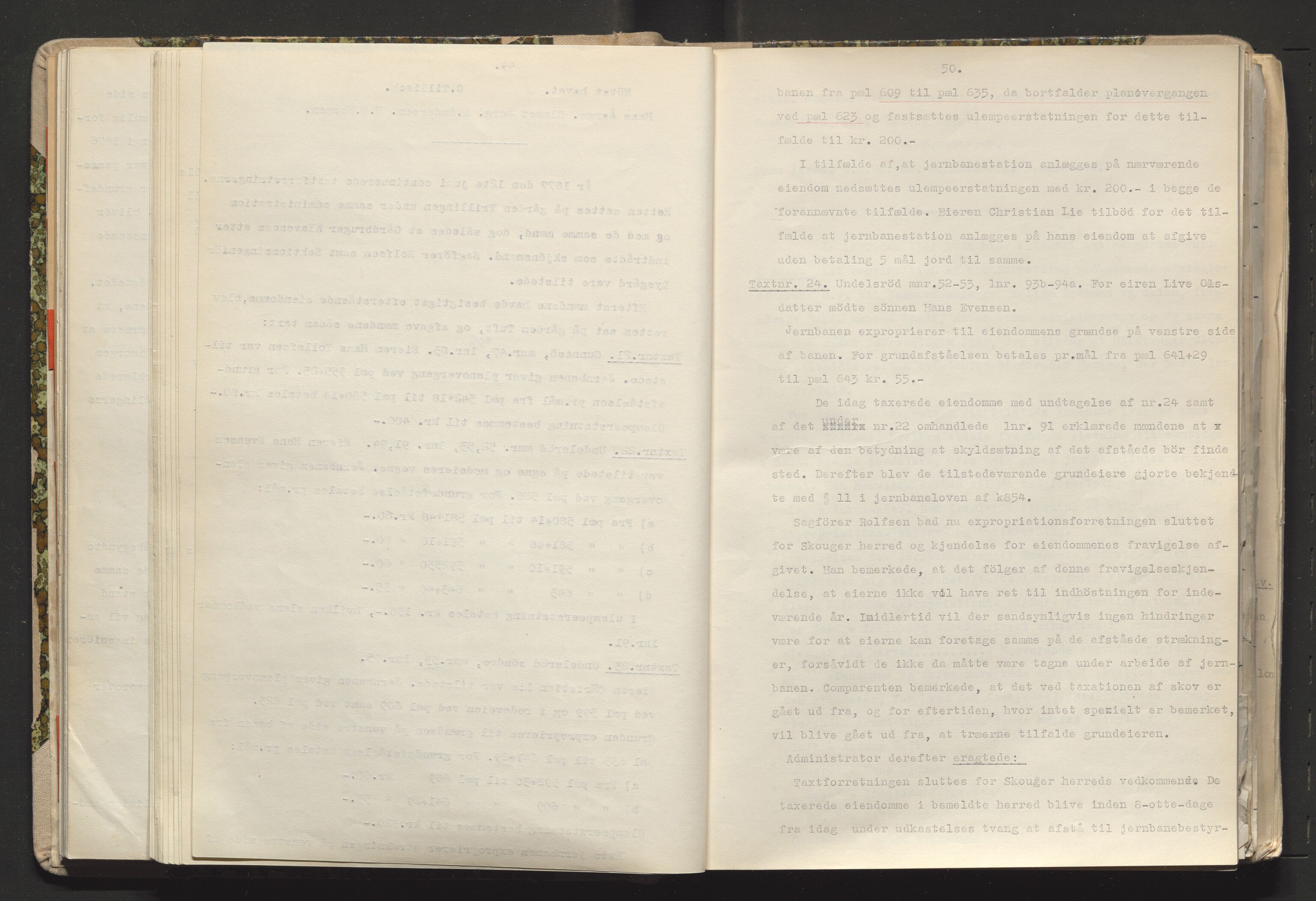 Norges Statsbaner Drammen distrikt (NSB), AV/SAKO-A-30/Y/Yc/L0005: Takster Vestfoldbanen strekningen Drammen-Horten samt Drammen stasjons utvidelse , 1877-1910, p. 50