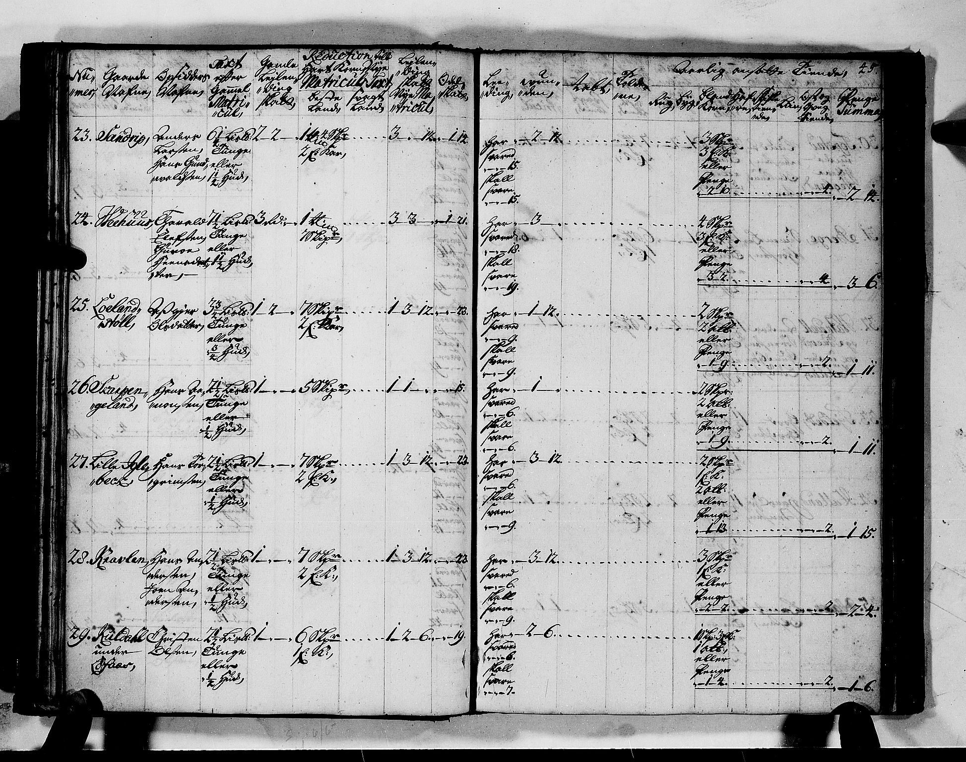 Rentekammeret inntil 1814, Realistisk ordnet avdeling, AV/RA-EA-4070/N/Nb/Nbf/L0128: Mandal matrikkelprotokoll, 1723, p. 48